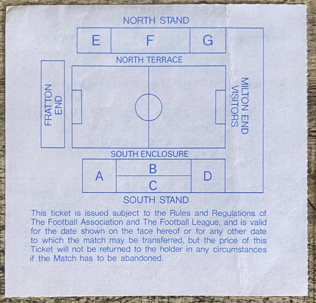 1992/93 ORIGINAL DIVISION 1 TICKET PORTSMOUTH V WOLVERHAMPTON WANDERERS