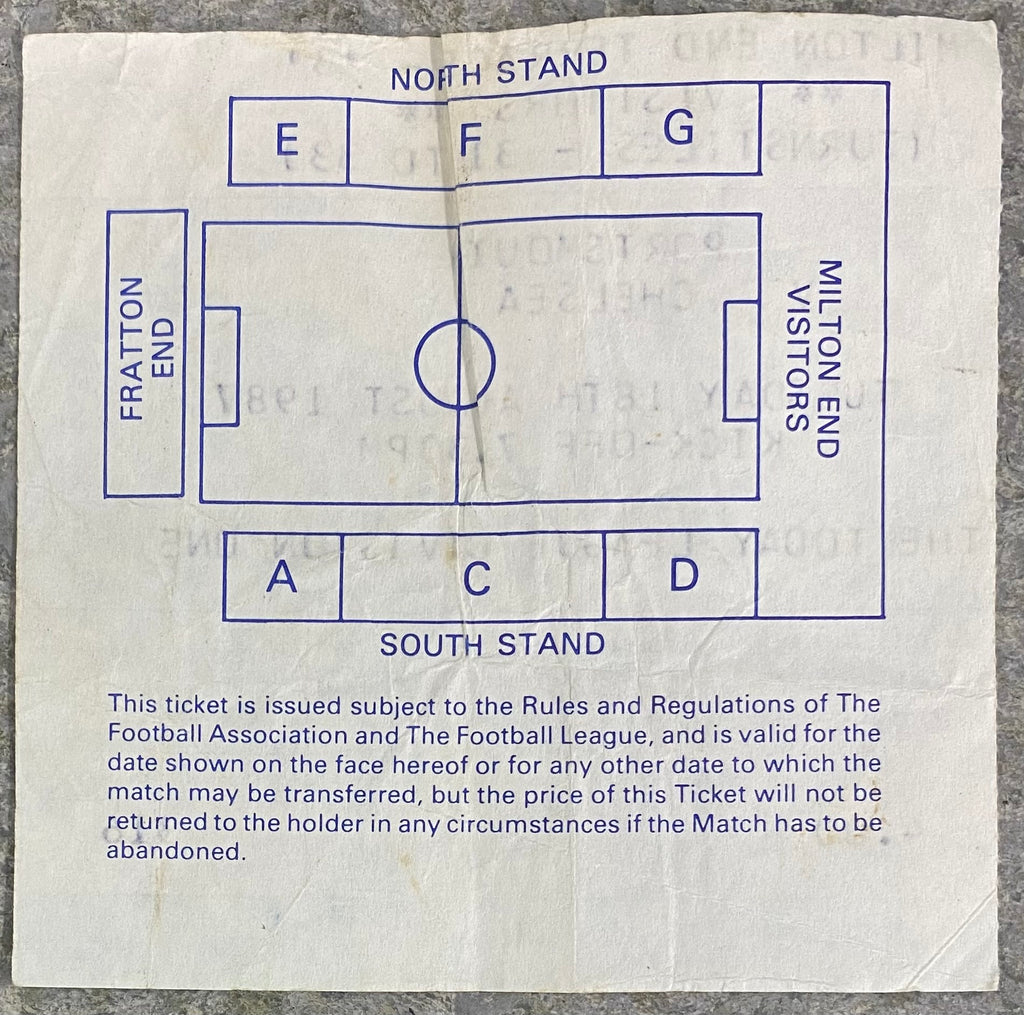 1987/88 ORIGINAL DIVISION 1 TICKET PORTSMOUTH V CHELSEA