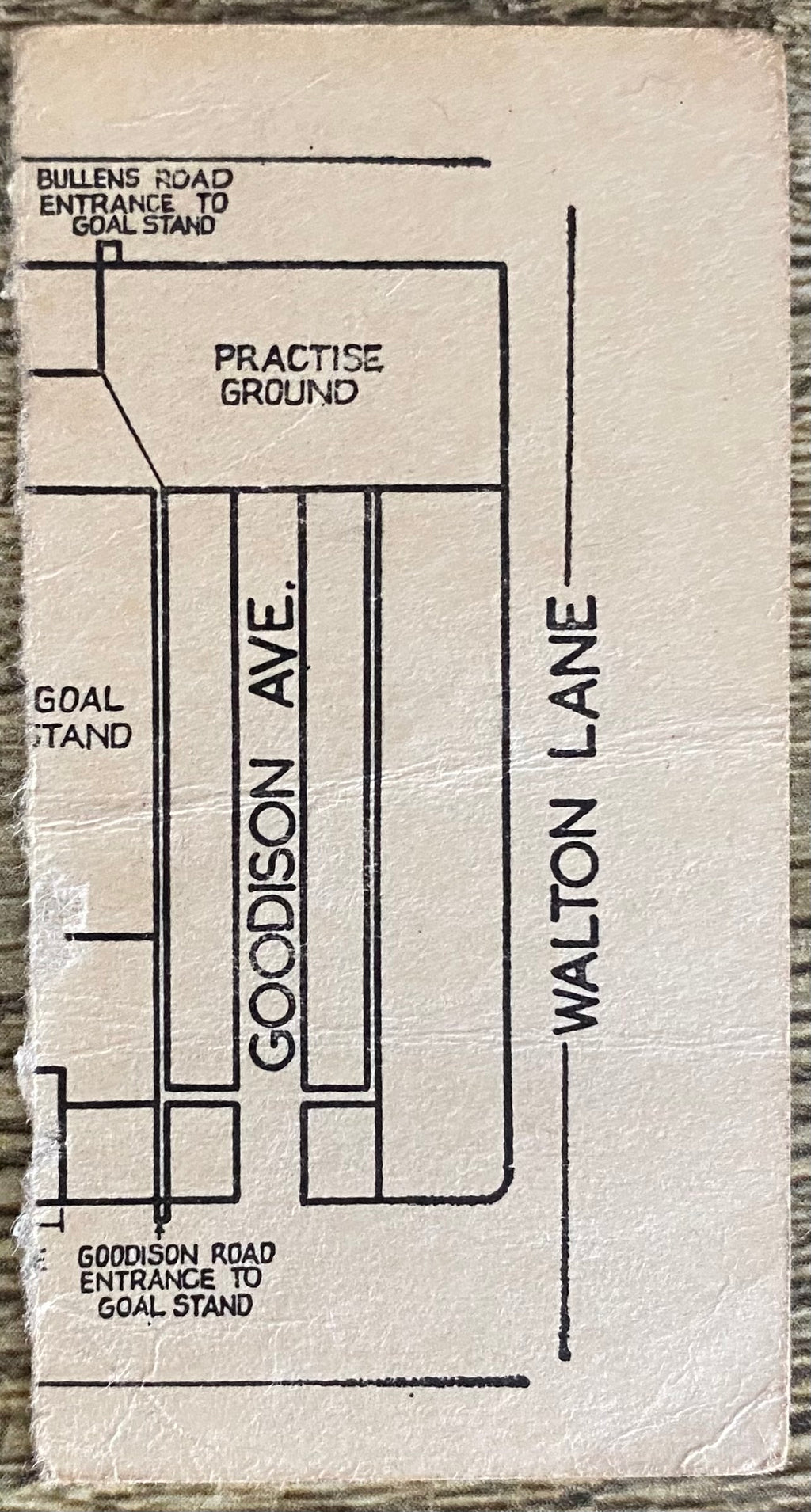 1966/67 ORIGINAL FA CUP 4TH ROUND REPLAY TICKET EVERTON V WOLVERHAMPTON WANDERERS