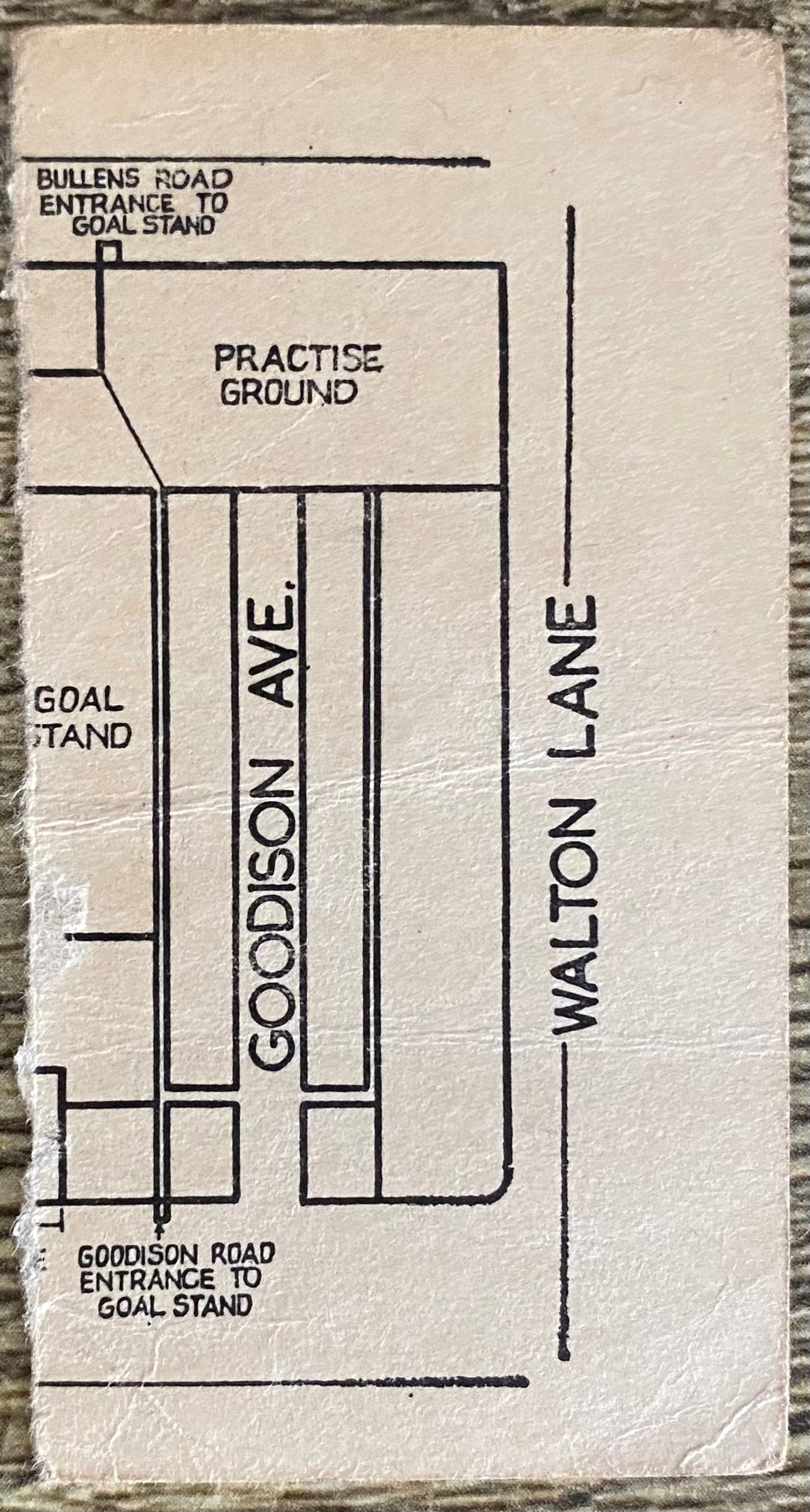 1966/67 ORIGINAL FA CUP 4TH ROUND REPLAY TICKET EVERTON V WOLVERHAMPTON WANDERERS