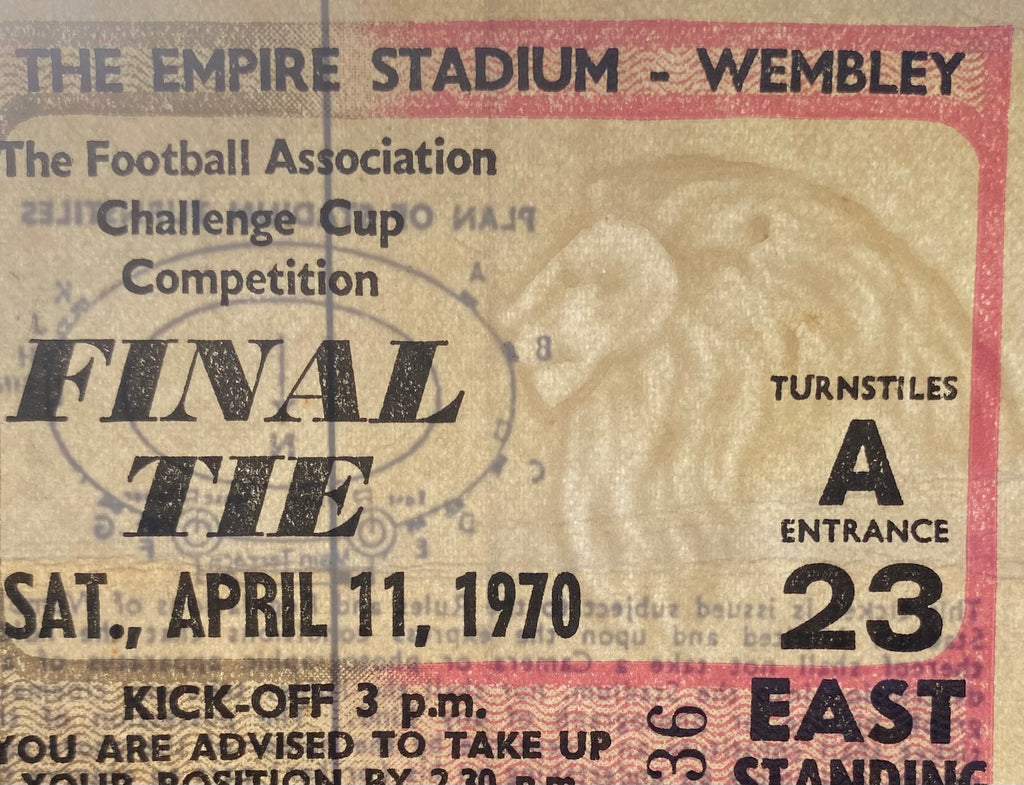 1970 ORIGINAL FA CUP FINAL TICKET CHELSEA V LEEDS UNITED