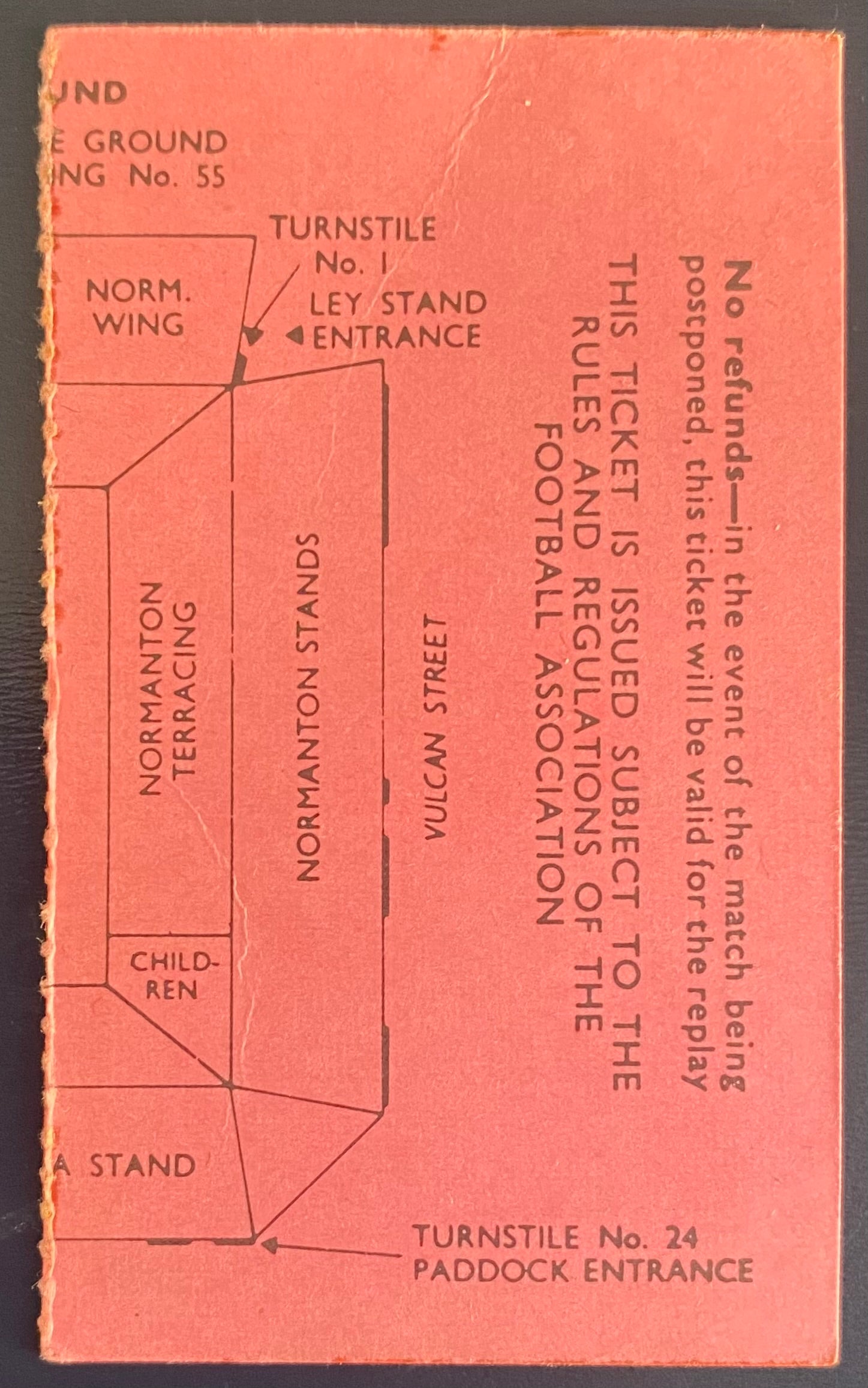 1972/73 ORIGINAL EUROPEAN CUP SEMI FINAL 2ND LEG TICKET DERBY COUNTY V JUVENTUS