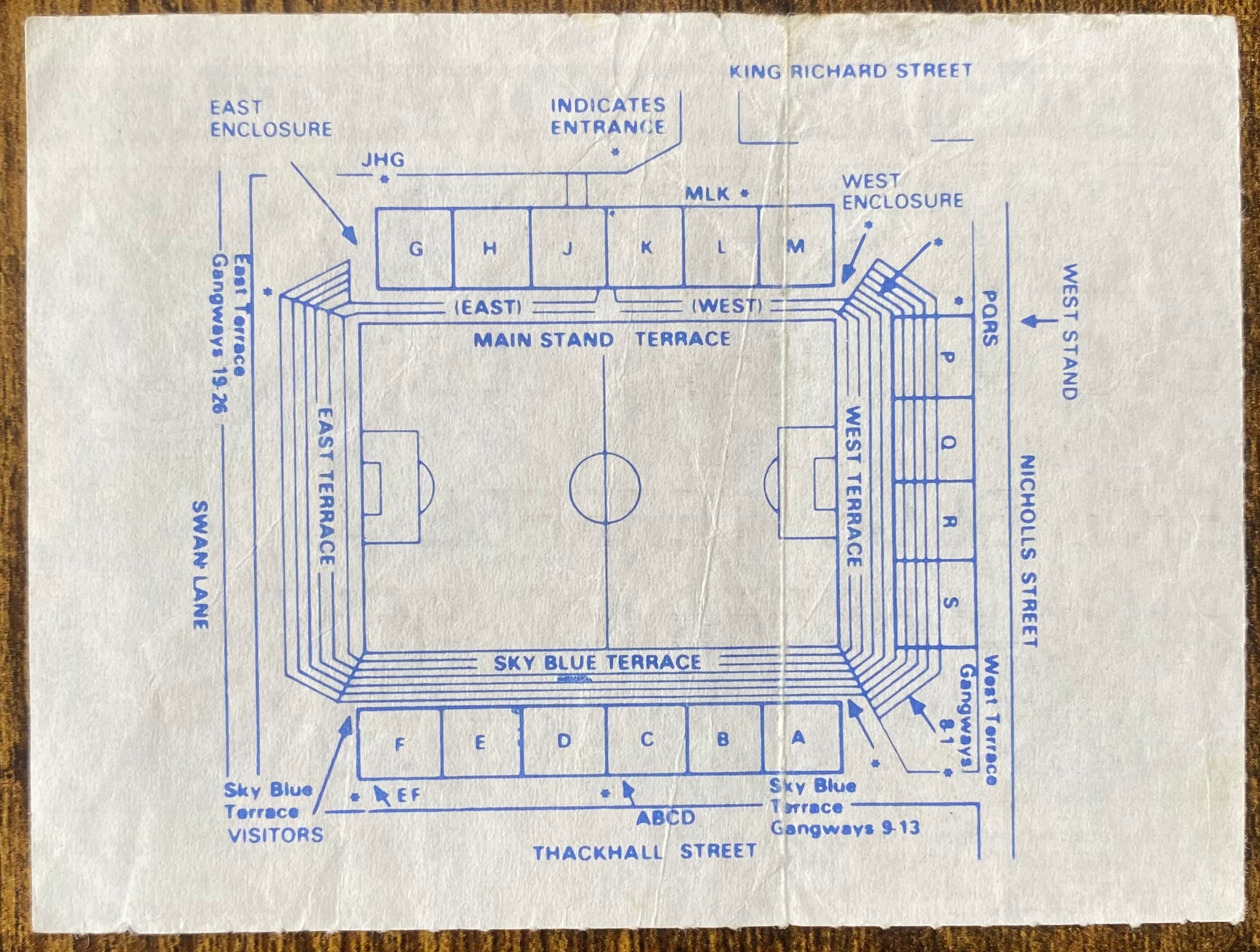 1986/87 ORIGINAL DIVISION 1 TICKET COVENTRY CITY V LIVERPOOL