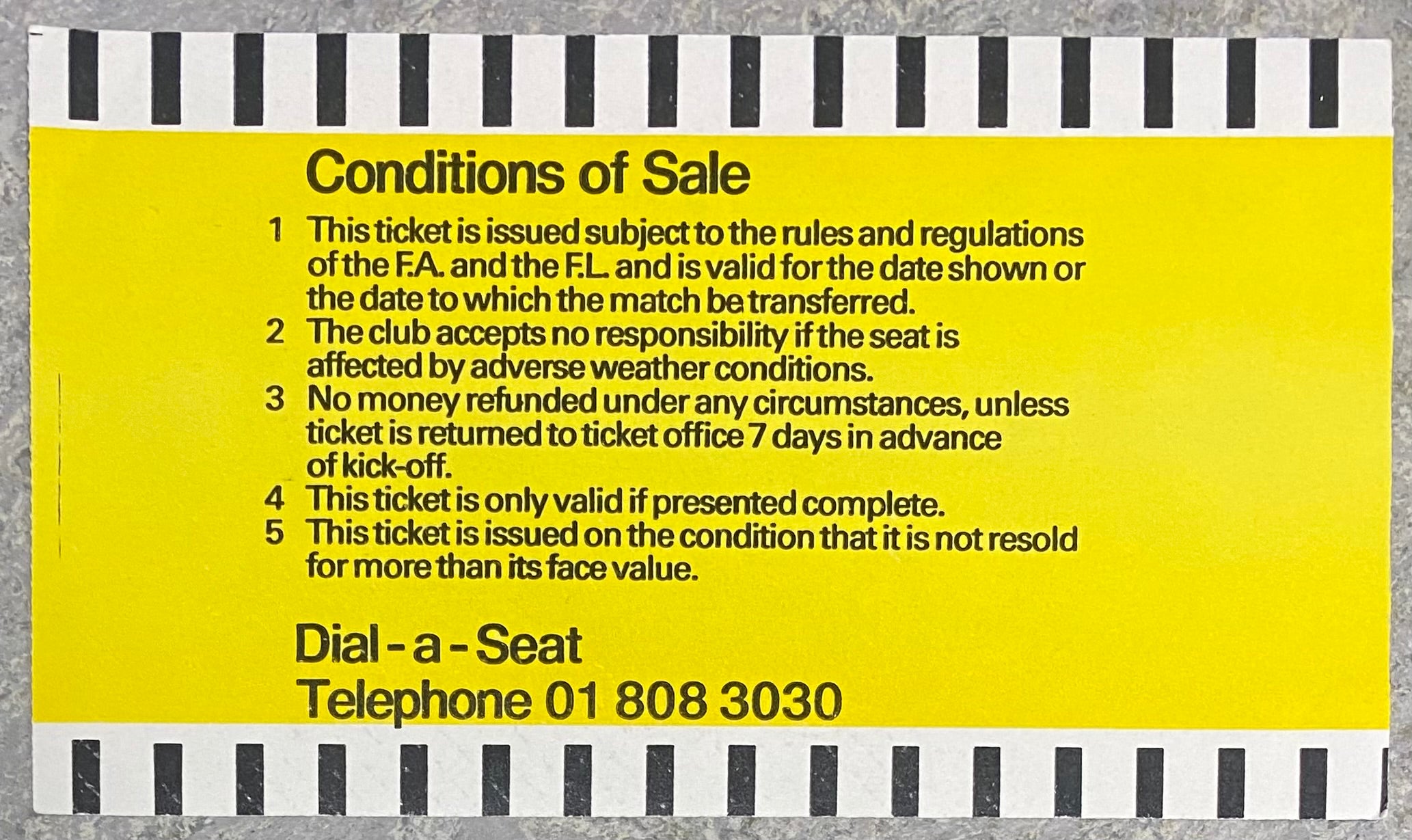 1990/91 ORIGINAL DIVISION 1 TICKET TOTTENHAM HOTSPUR V LEEDS UNITED