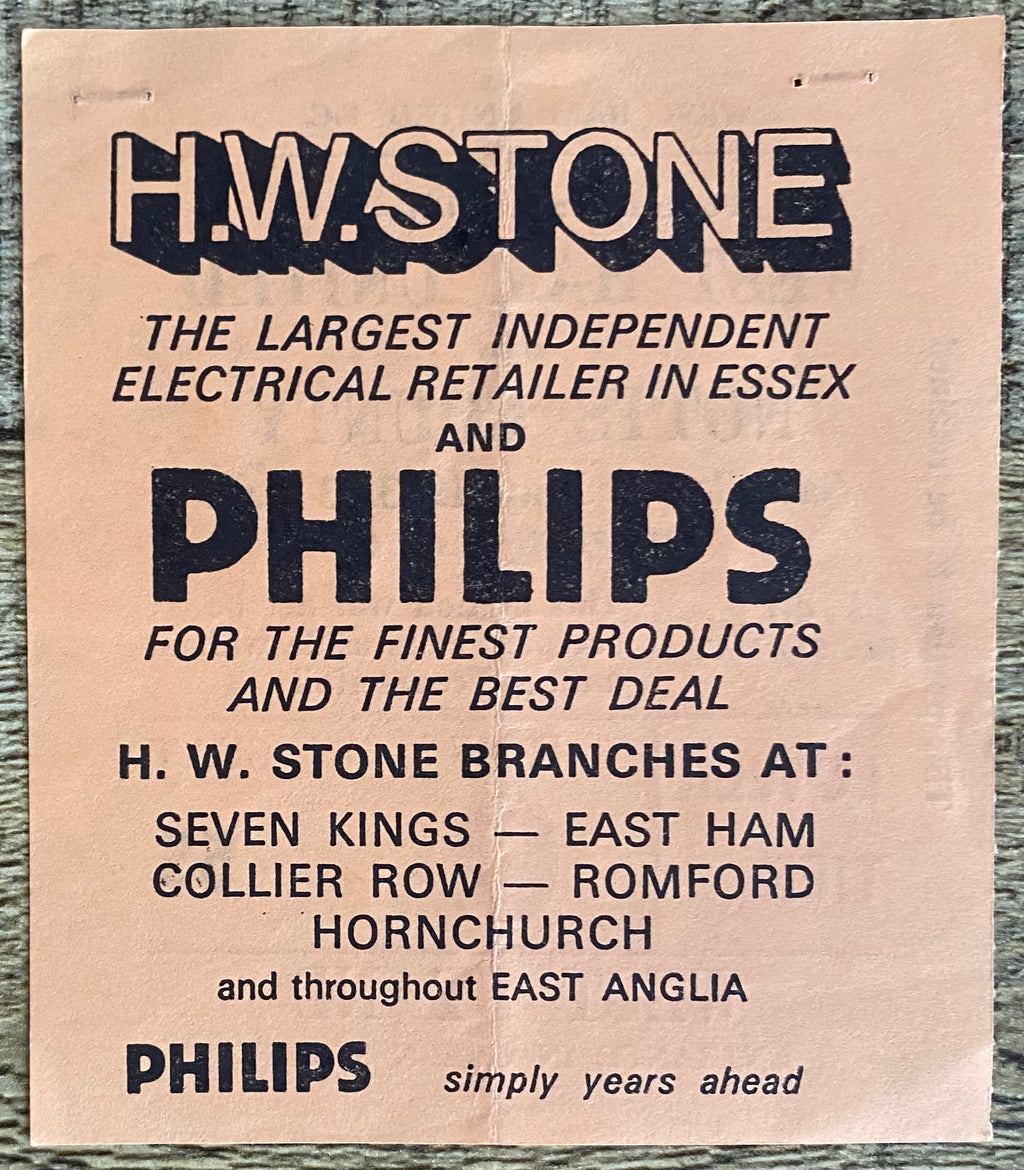 1982/83 ORIGINAL DIVISION 1 TICKET WEST HAM UNITED V NOTTS COUNTY