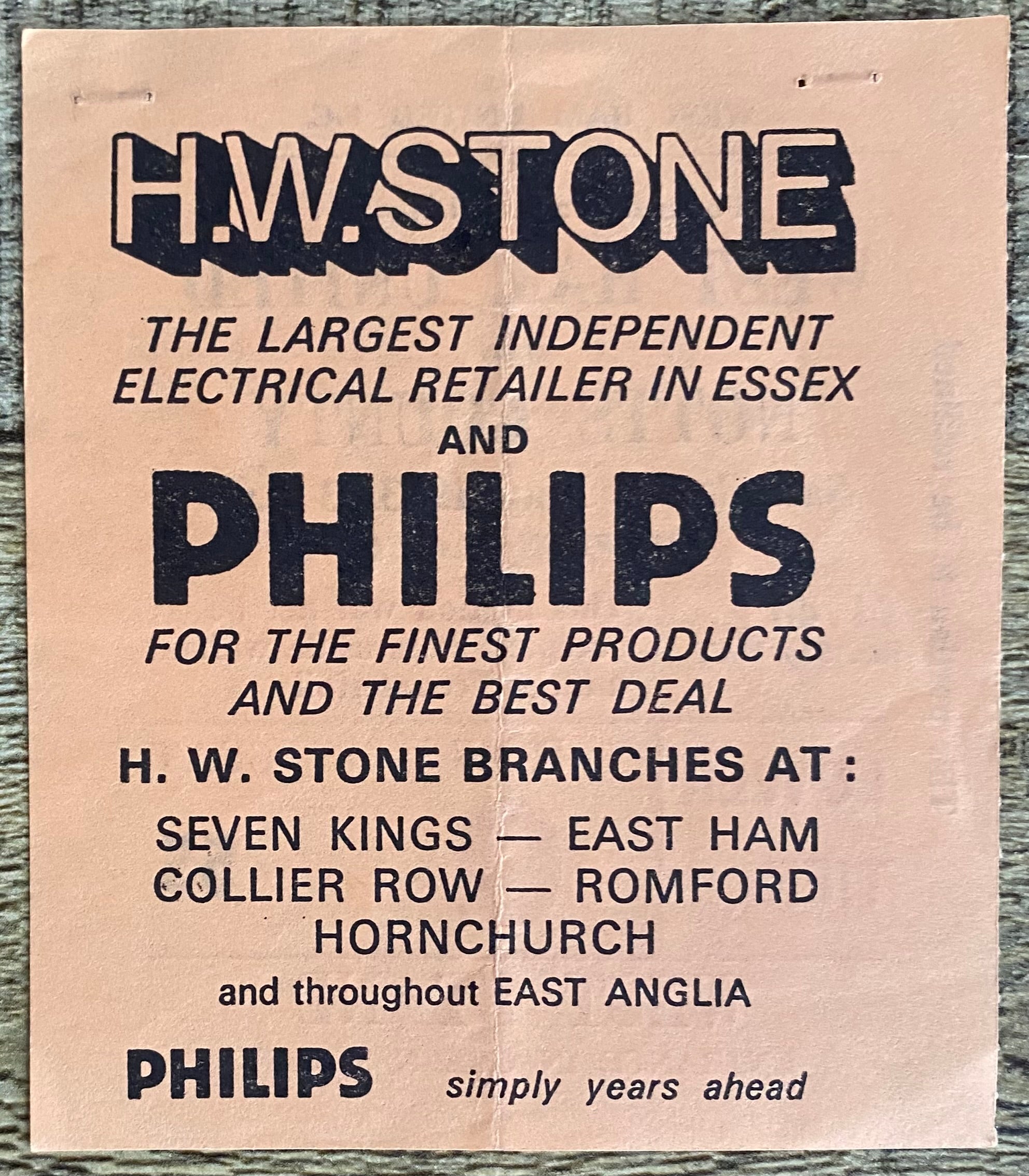 1982/83 ORIGINAL DIVISION 1 TICKET WEST HAM UNITED V NOTTS COUNTY
