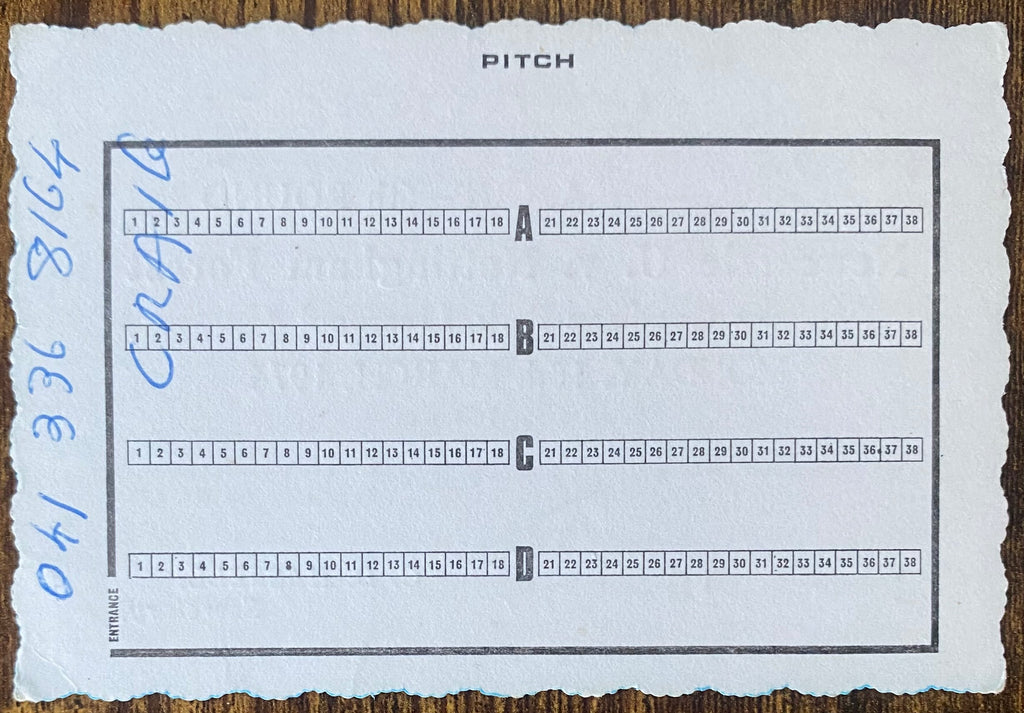 1973/74 ORIGINAL FA CUP 6TH ROUND TICKET NEWCASTLE UNITED V NOTTINGHAM FOREST @ GOODISON PARK