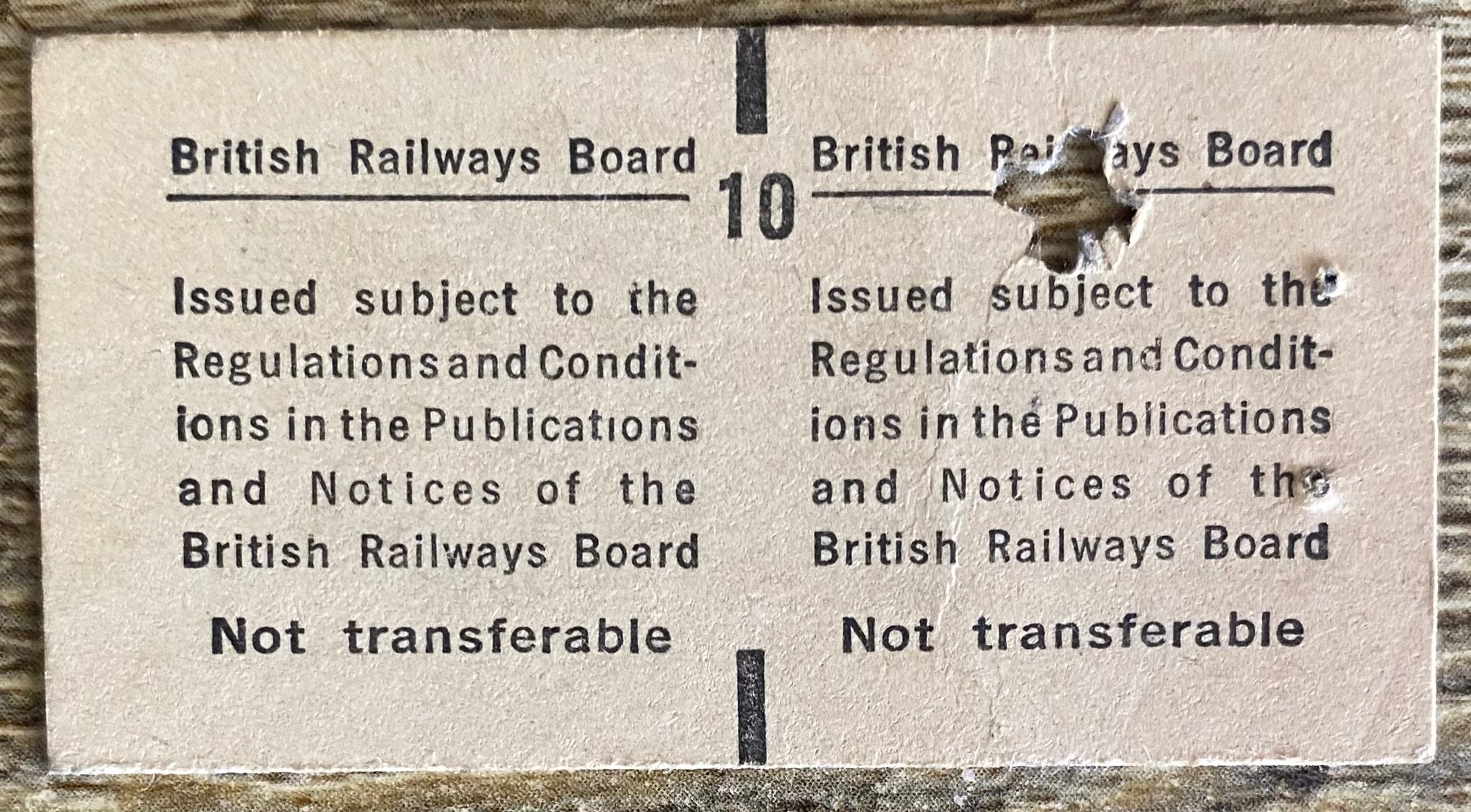1982 ORIGINAL FOOTBALL SPECIAL BRITISH RAIL TRAIN TICKET MANCHESTER CITY TRAVELLING TO MIDDLESBROUGH