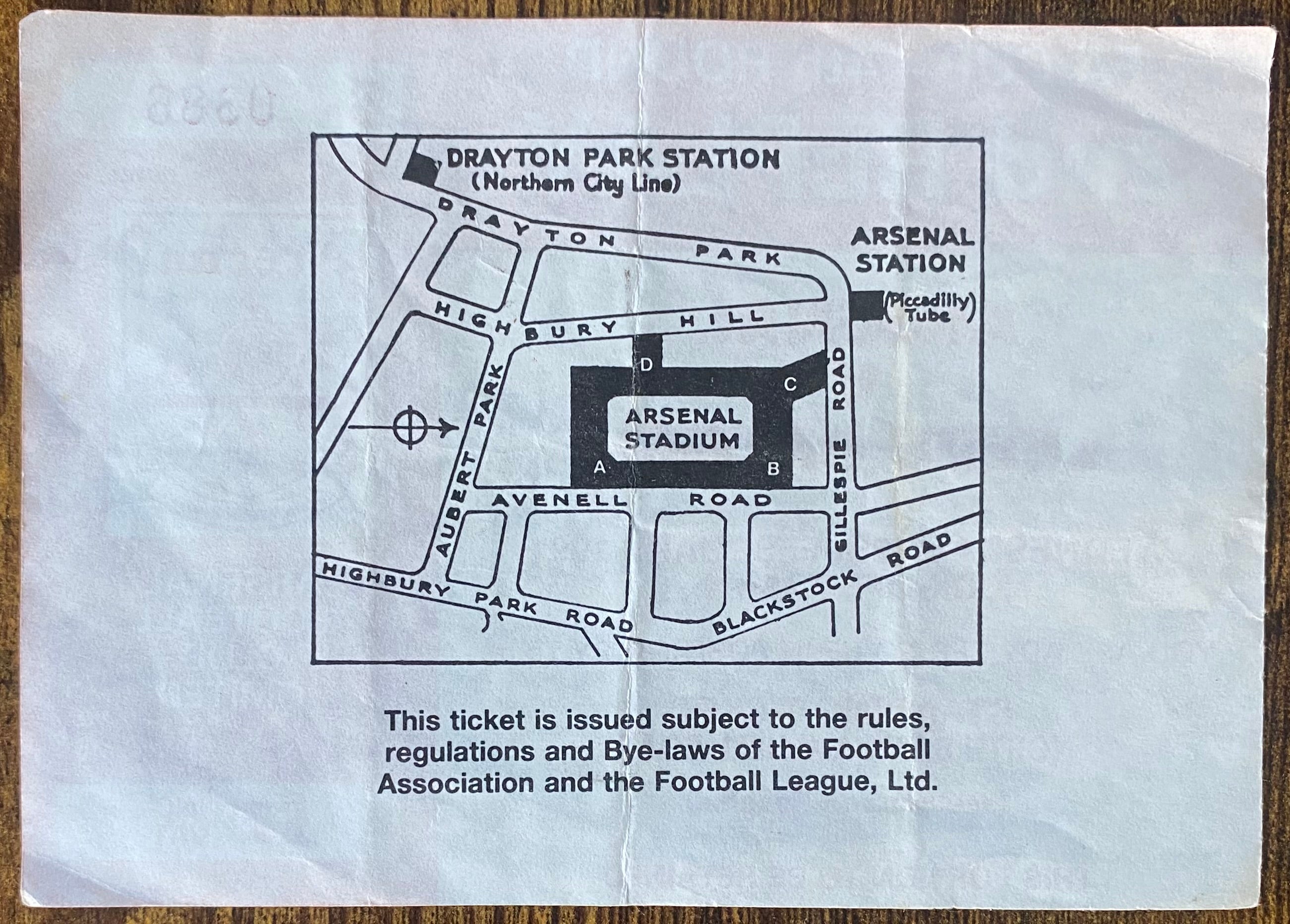 1990/91 ORIGINAL FA CUP 4TH ROUND 2ND REPLAY TICKET ARSENAL V LEEDS UNITED