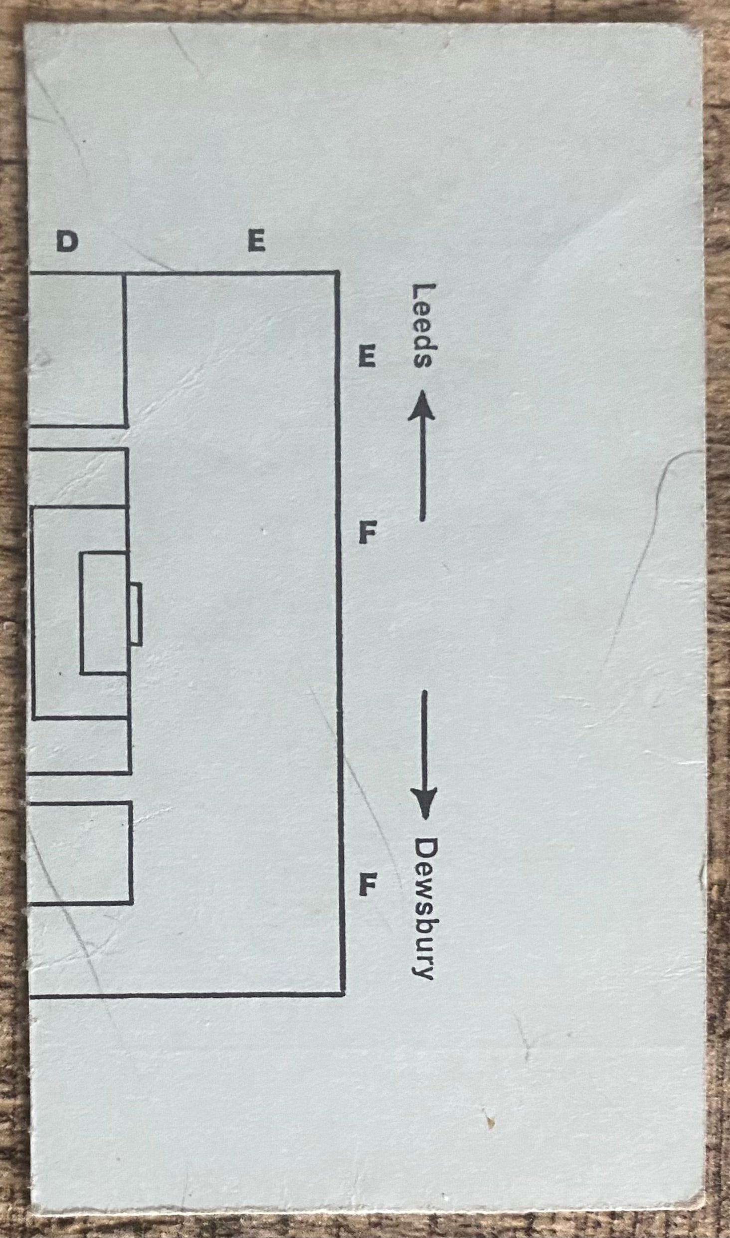 1967/68 ORIGINAL INTER-CITIES FAIRS CUP SEMI FINAL 2ND LEG TICKET LEEDS UNITED V DUNDEE