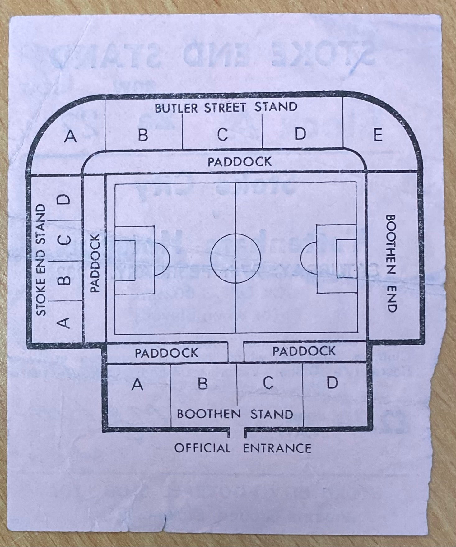 1981/82 ORIGINAL DIVISION ONE TICKET STOKE CITY V TOTTENHAM HOTSPUR