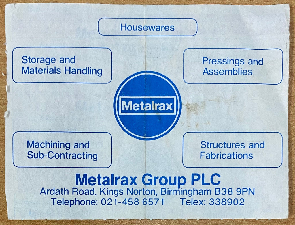 1987/88 ORIGINAL DIVISION 2 TICKET WEST BROMWICH ALBION V LEEDS UNITED