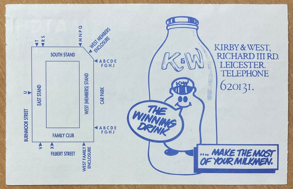 1993/94 ORIGINAL DIVISION 1 TICKET LEICESTER CITY V SUNDERLAND