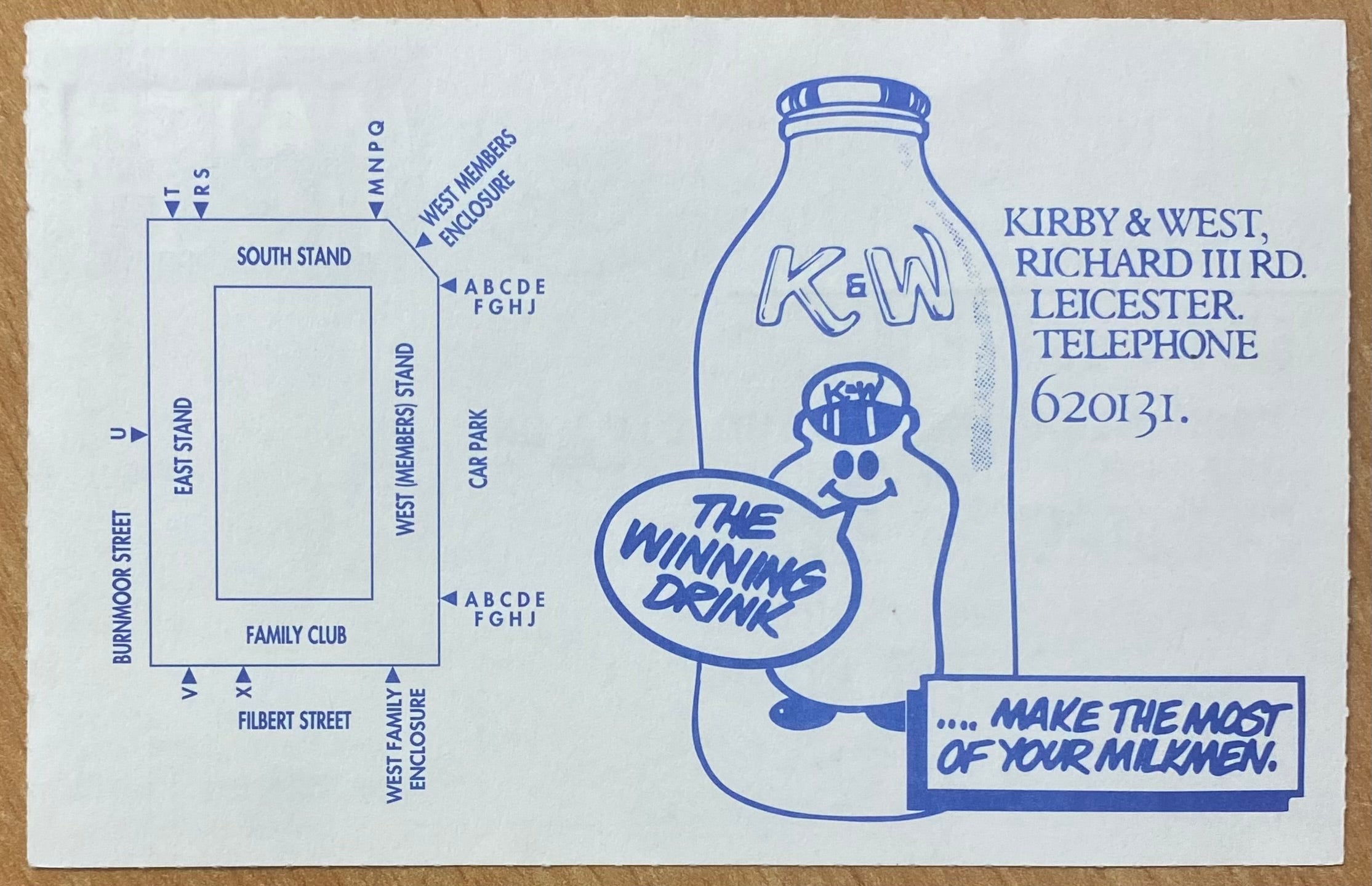 1993/94 ORIGINAL DIVISION 1 TICKET LEICESTER CITY V SUNDERLAND