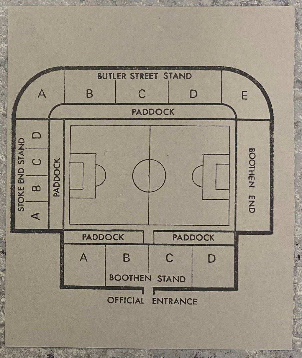 1982/83 ORIGINAL DIVISION 1 TICKET STOKE CITY V LIVERPOOL