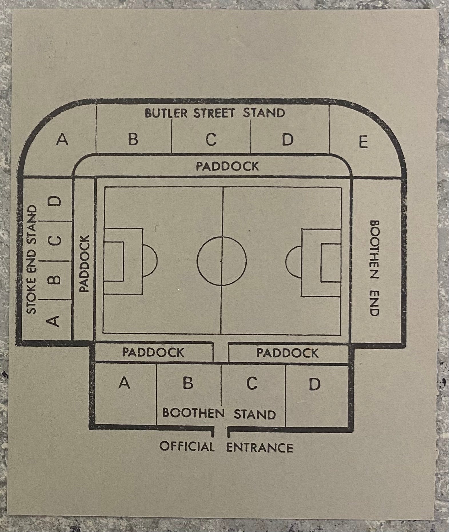 1982/83 ORIGINAL DIVISION 1 TICKET STOKE CITY V LIVERPOOL