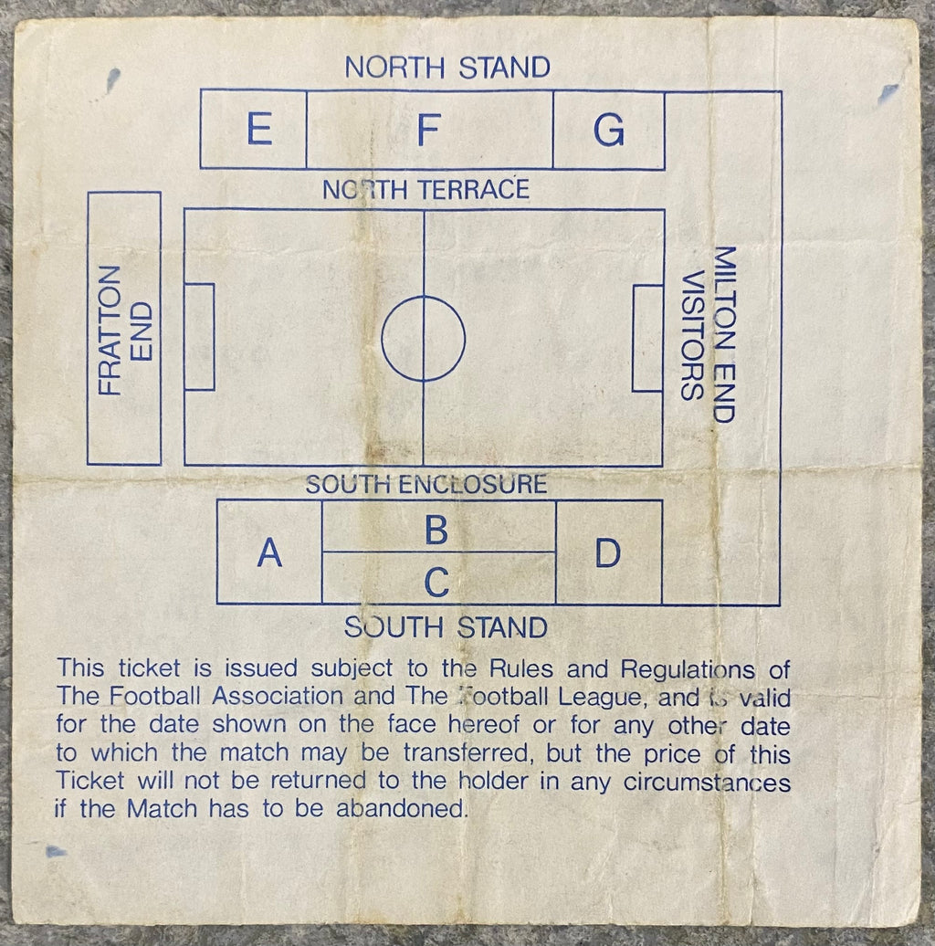 1992/93 ORIGINAL DIVISION 1 TICKET PORTSMOUTH V GRIMSBY TOWN