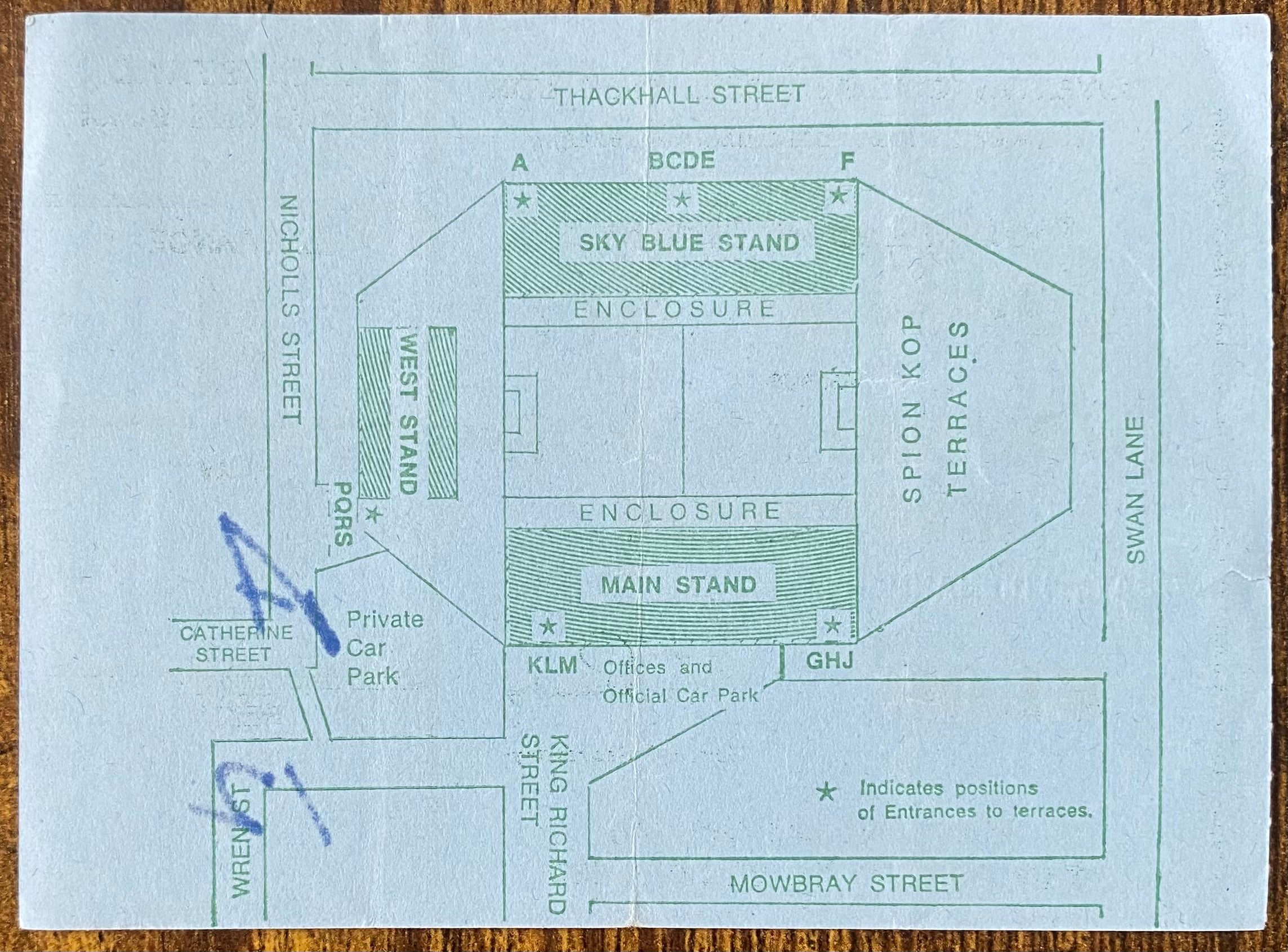 1974/75 ORIGINAL DIVISION 1 TICKET COVENTRY CITY V WOLVERHAMPTON WANDERERS