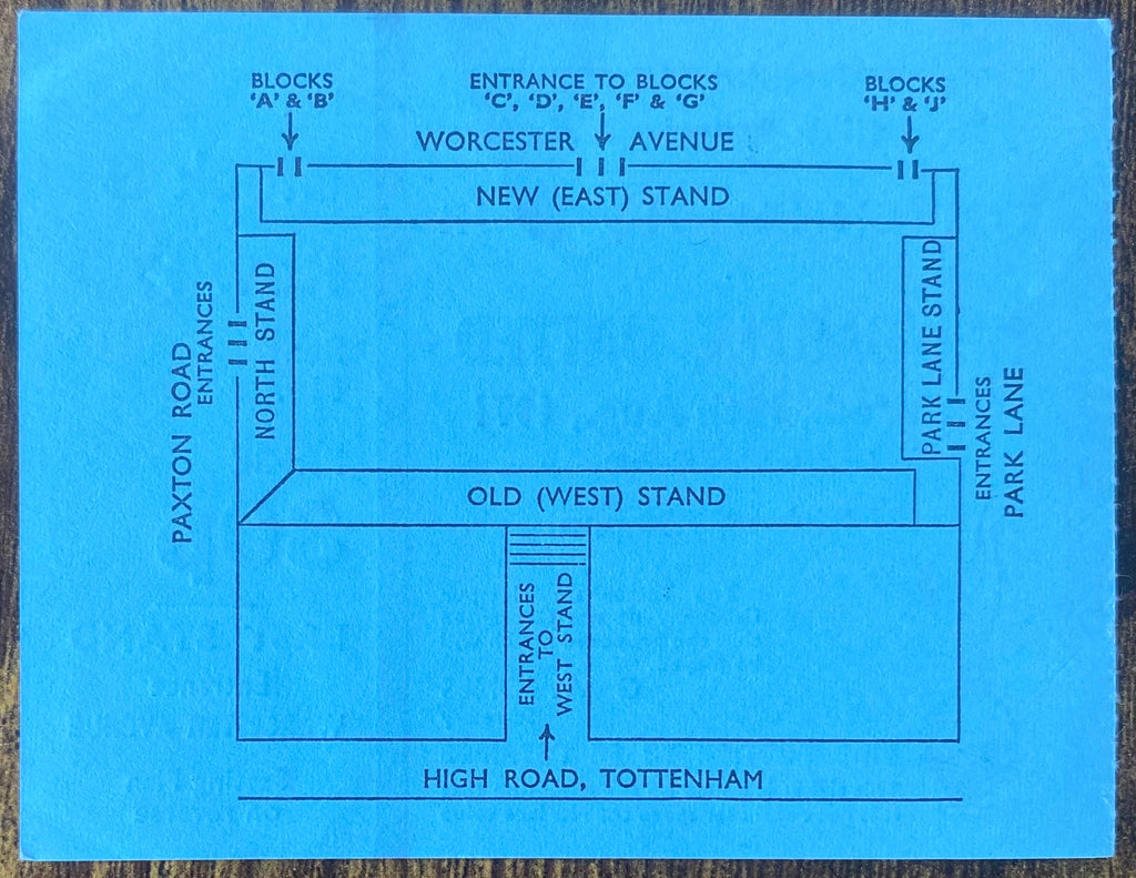 1971/72 ORIGINAL DIVISION ONE TICKET TOTTENHAM HOTSPUR V NEWCASTLE UNITED