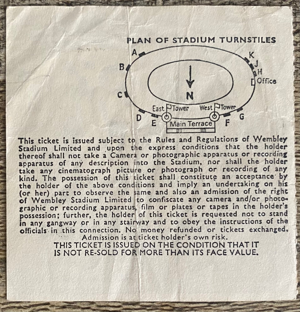 1980 ORIGINAL EUROPEAN CHAMPIONSHIPS QUALIFYING TICKET ENGLAND V REPUBLIC OF IRELAND