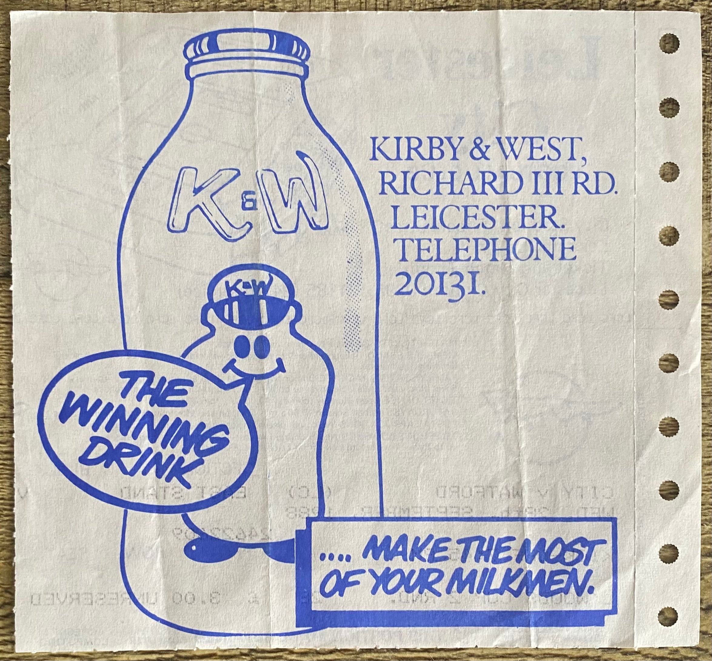 1988/89 ORIGINAL LITTLEWOODS CUP 2ND ROUND 1ST LEG TICKET LEICESTER CITY V WATFORD