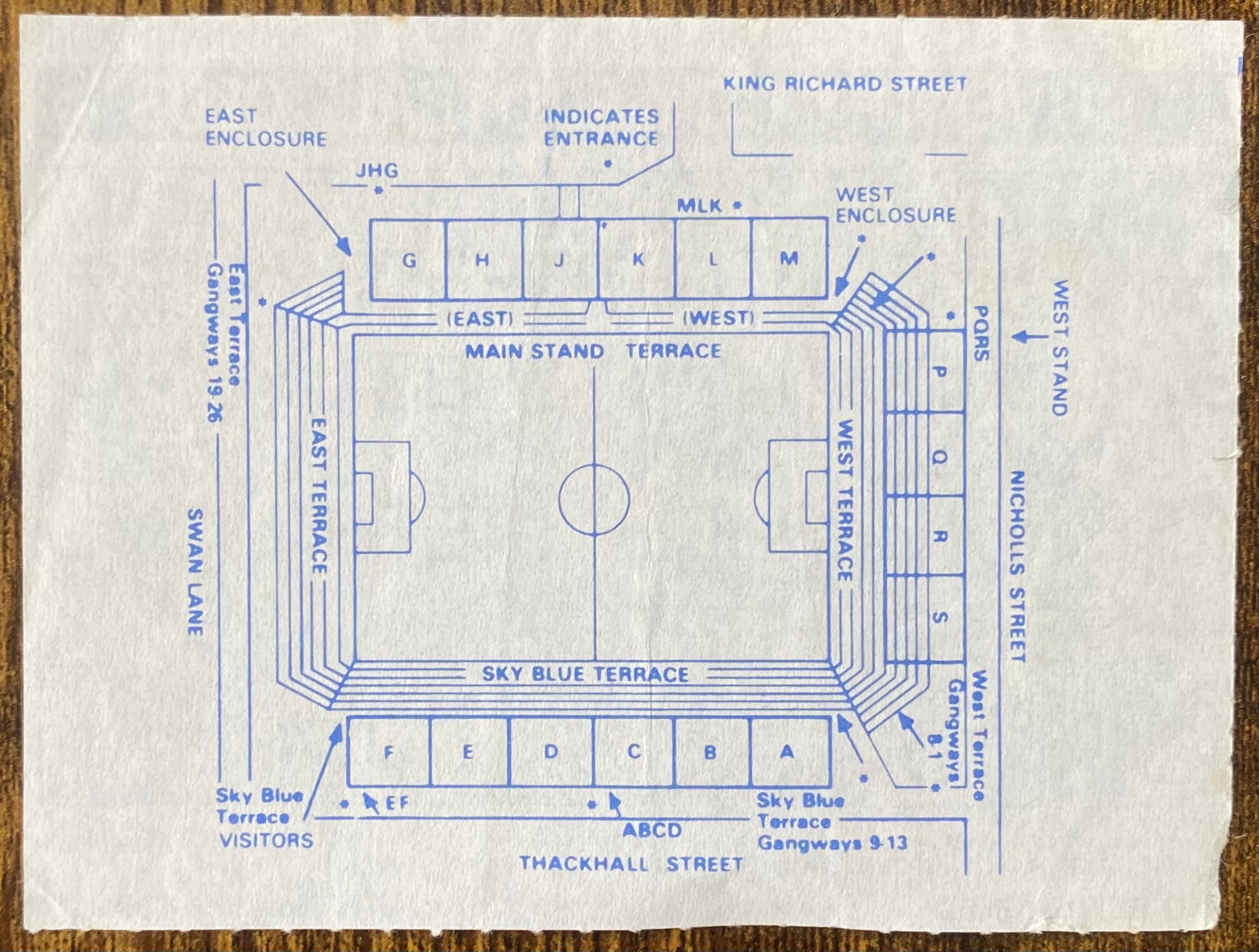 1986/87 ORIGINAL DIVISION 1 TICKET COVENTRY CITY V SHEFFIELD WEDNESDAY