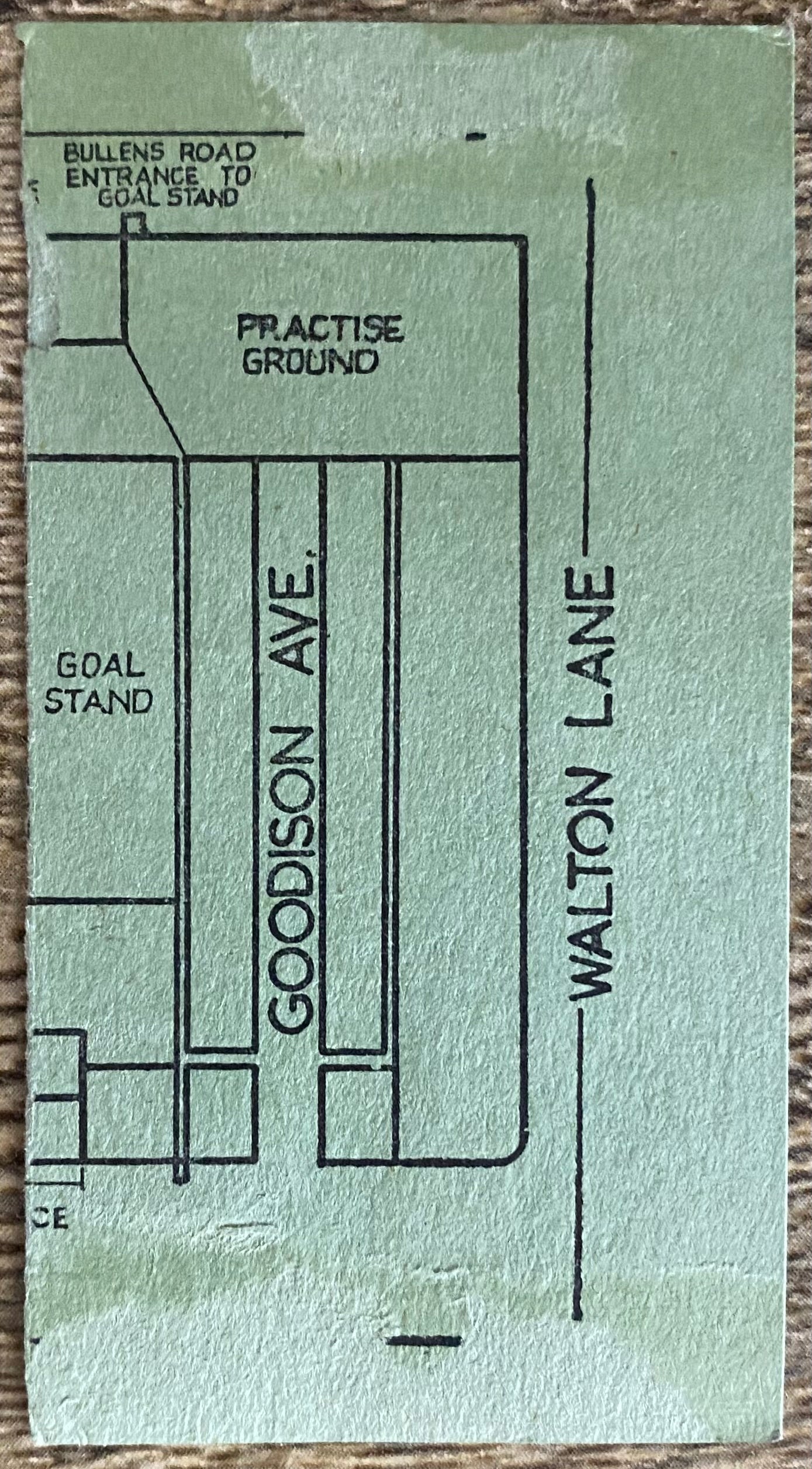 1968/69 ORIGINAL DIVISION ONE TICKET EVERTON V SOUTHAMPTON