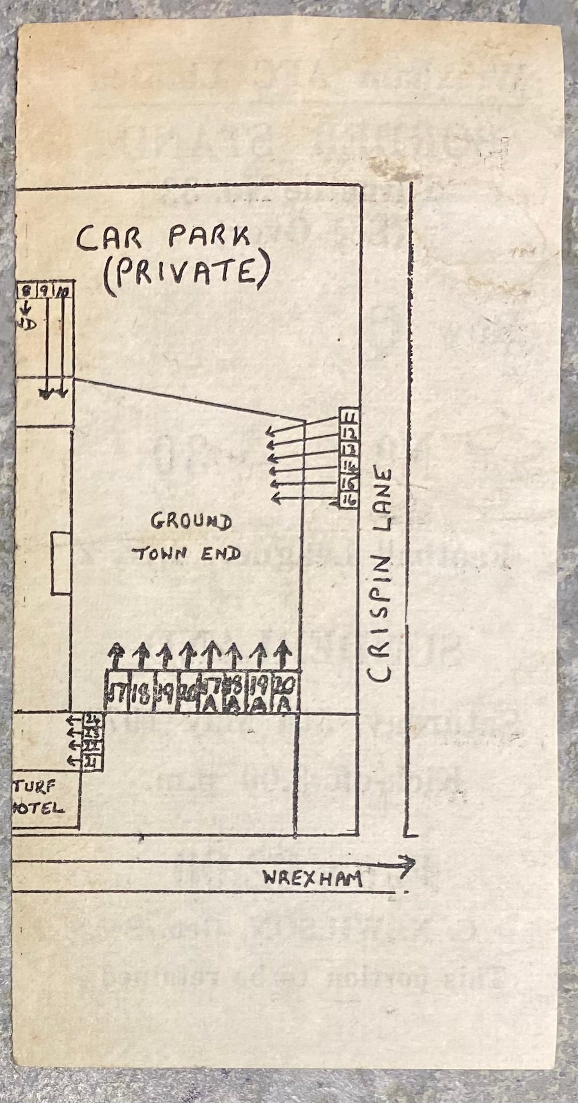 1978/79 ORIGINAL DIVISION 2 TICKET WREXHAM V SUNDERLAND