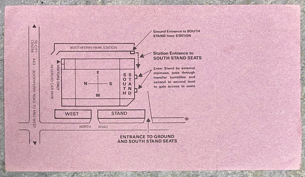 1985/86 ORIGINAL DIVISION TWO UNUSED TICKET HULL CITY V LEEDS UNITED