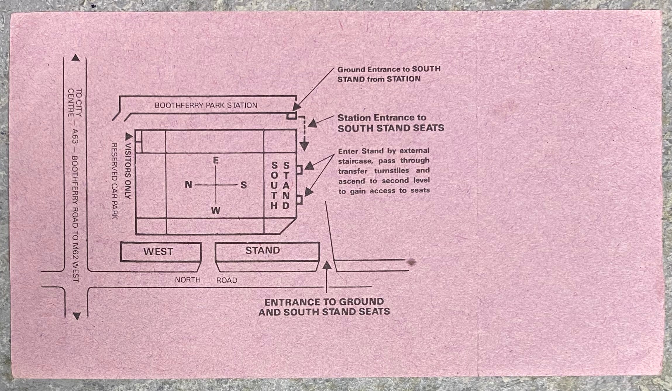 1985/86 ORIGINAL DIVISION TWO UNUSED TICKET HULL CITY V LEEDS UNITED
