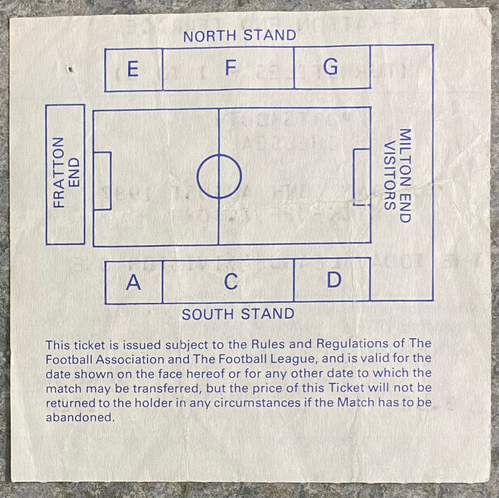 1987/88 ORIGINAL DIVISION 1 TICKET PORTSMOUTH V CHELSEA