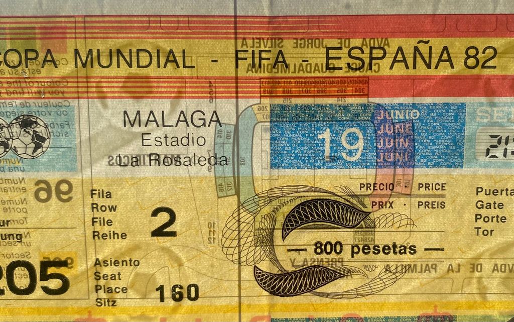 1982 ORIGINAL WORLD CUP 1ST ROUND TICKET SCOTLAND V NEW ZEALAND @ MALAGA