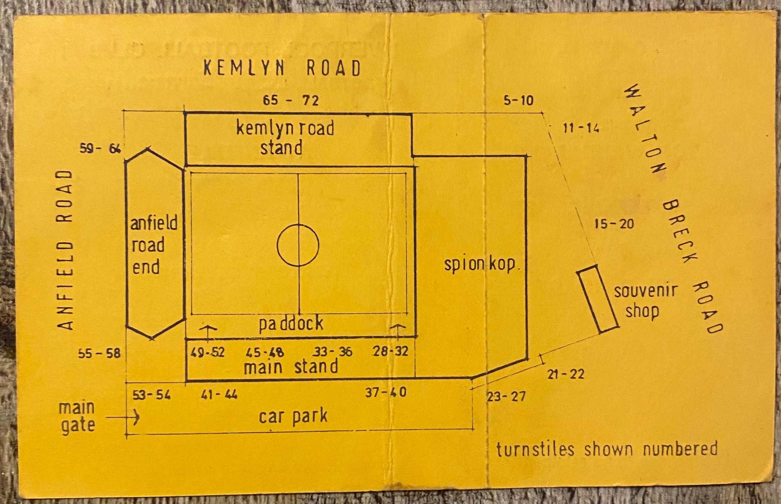 1979/80 ORIGINAL DIVISION ONE UNUSED TICKET LIVERPOOL V BOLTON WANDERERS