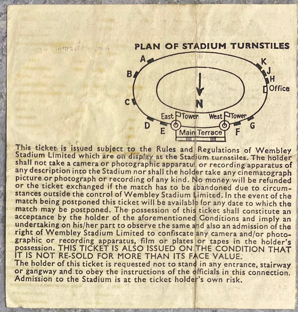1981 ORIGINAL BRITISH HOME CHAMPIONSHIPS TICKET ENGLAND V SCOTLAND