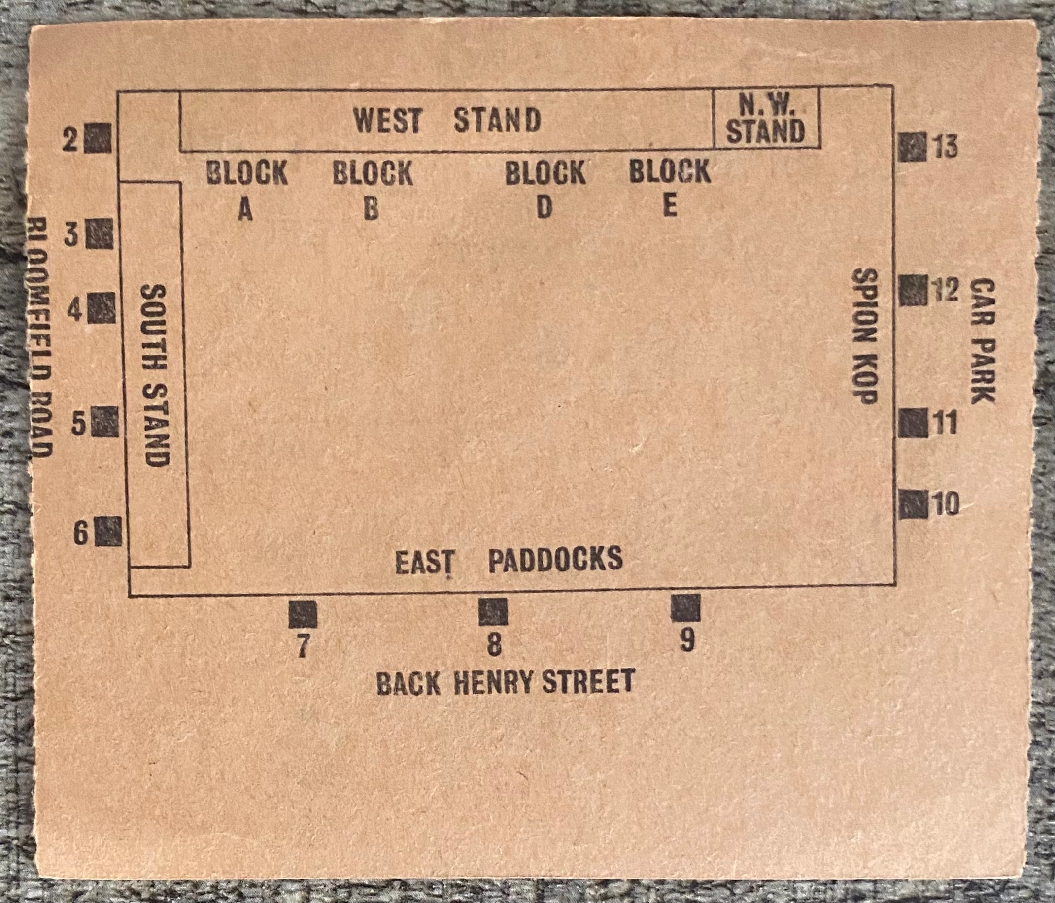 1973/74 ORIGINAL DIVISION 2 TICKET BLACKPOOL V NOTTINGHAM FOREST