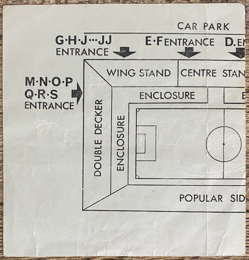 1967/68 ORIGINAL FA CUP 5TH ROUND REPLAY TICKET LEICESTER CITY V ROTHERHAM UNITED