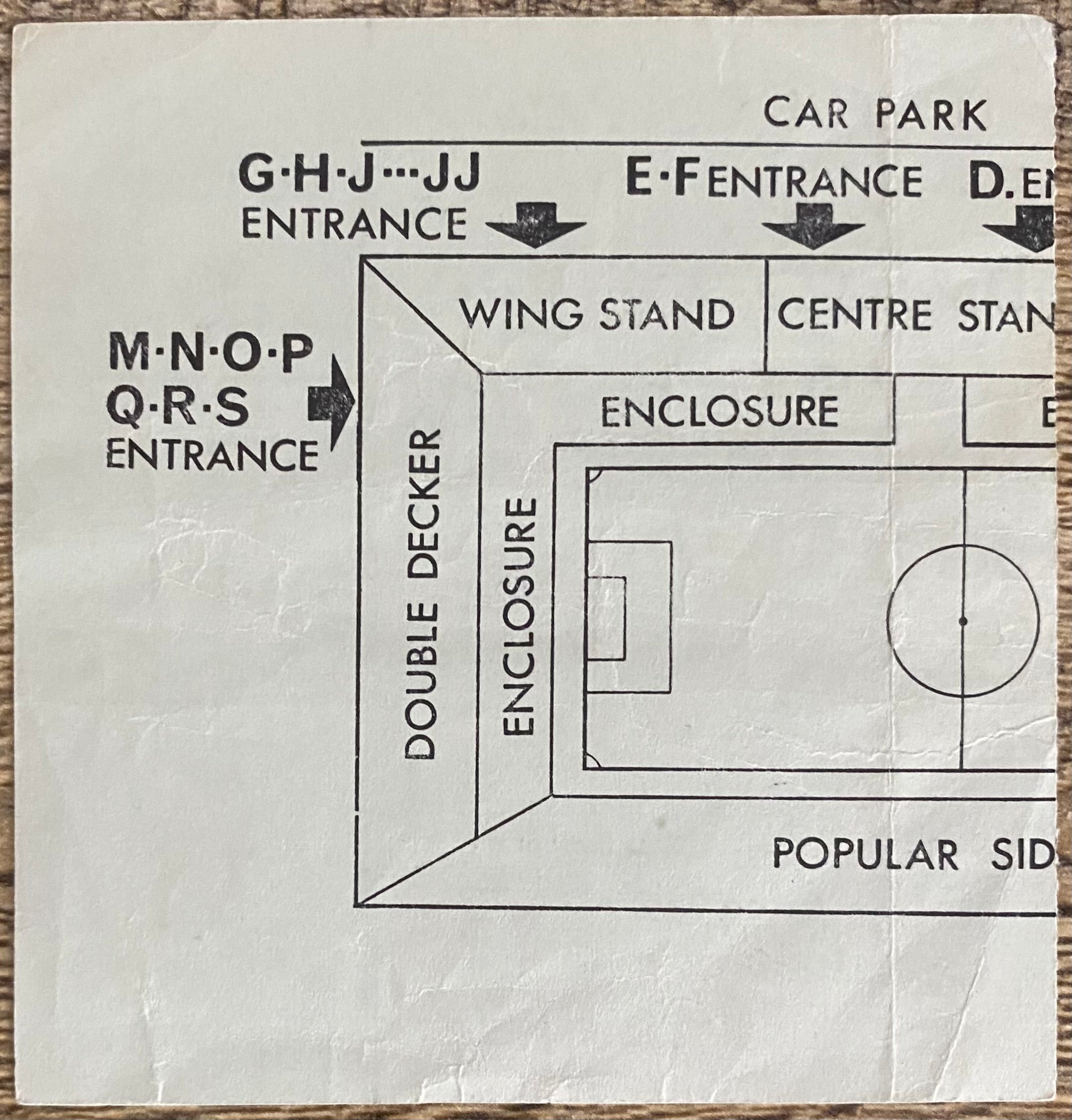 1967/68 ORIGINAL FA CUP 5TH ROUND REPLAY TICKET LEICESTER CITY V ROTHERHAM UNITED