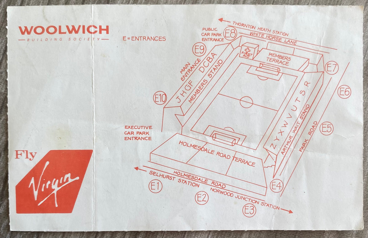 1990/91 ORIGINAL DIVISION 2 TICKET CHARLTON ATHLETIC V BLACKBURN ROVERS