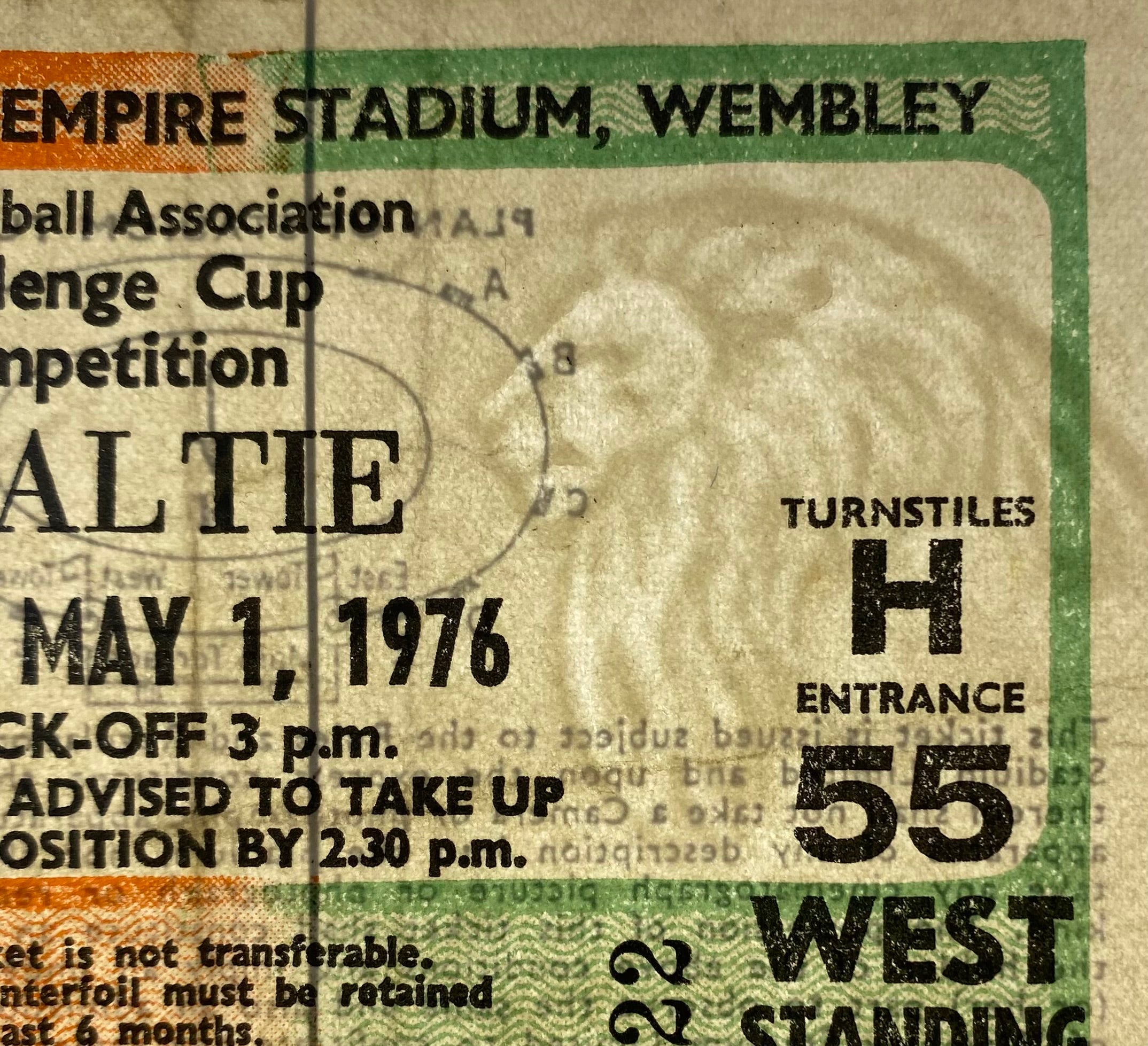 1976 ORIGINAL FA CUP FINAL TICKET SOUTHAMPTON V MANCHESTER UNITED