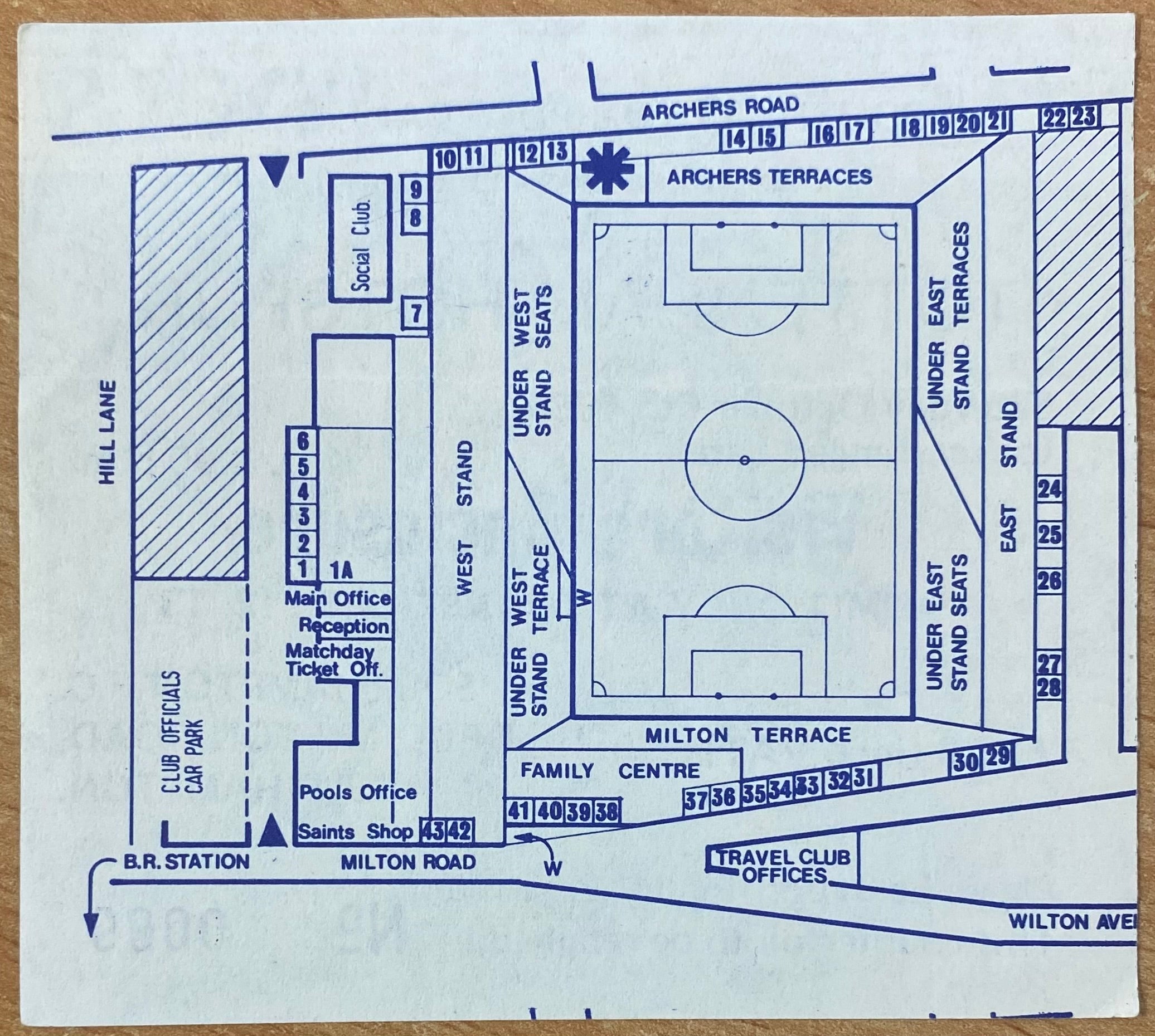 1984/85 ORIGINAL DIVISION ONE TICKET SOUTHAMPTON V TOTTENHAM HOTSPUR