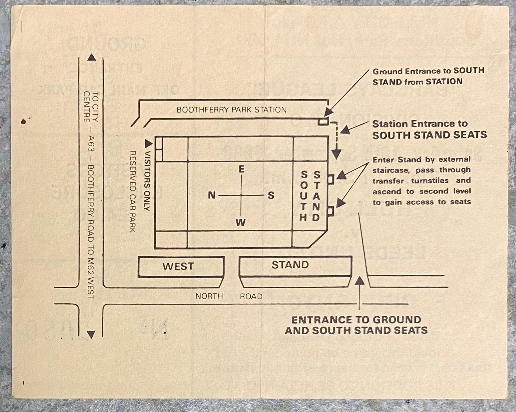 1989/90 ORIGINAL DIVISION TWO TICKET HULL CITY V LEEDS UNITED