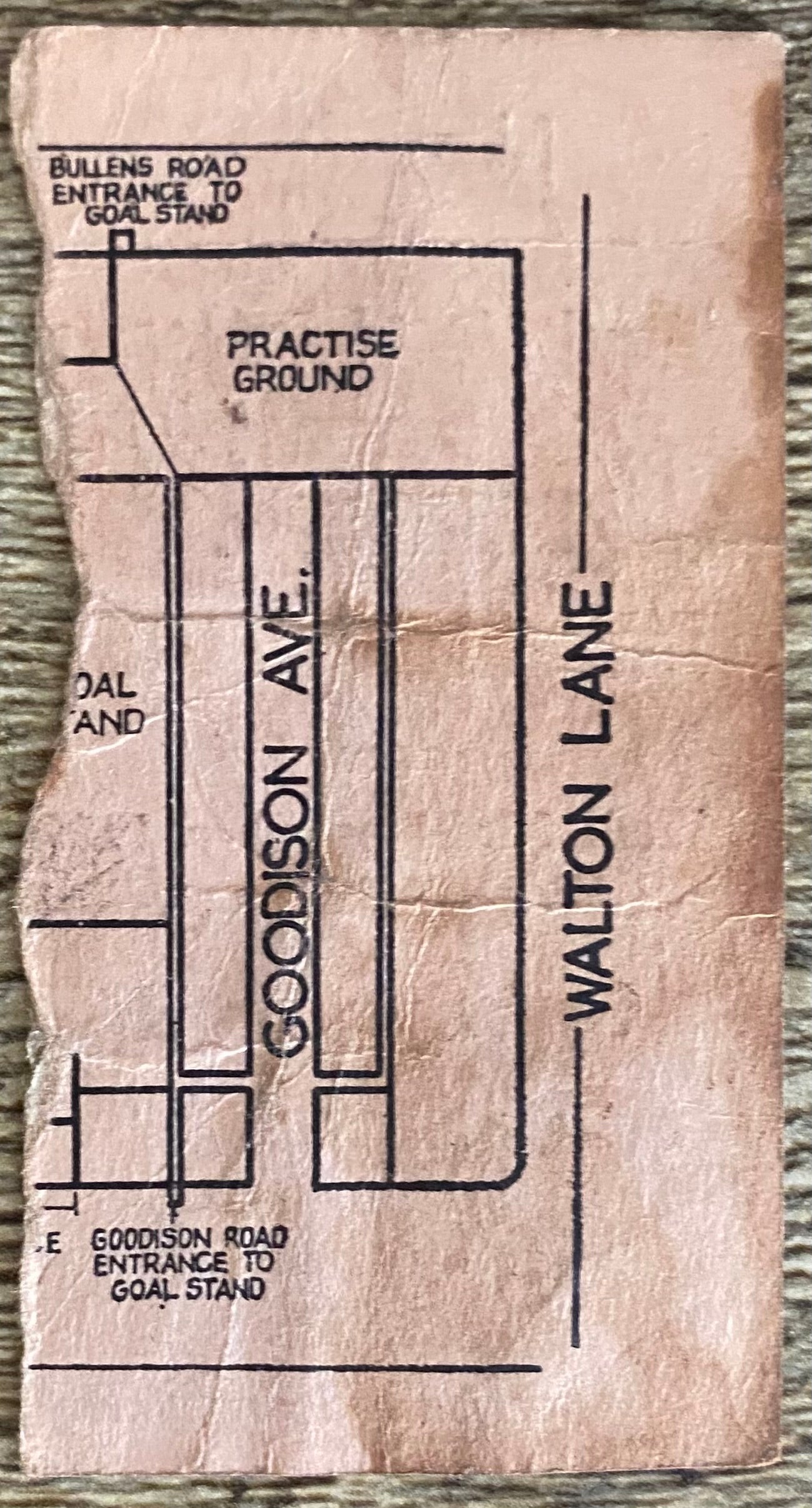 1966/67 ORIGINAL EUROPEAN CUP WINNERS CUP 1ST ROUND 2ND LEG TICKET EVERTON V REAL ZARAGOZA