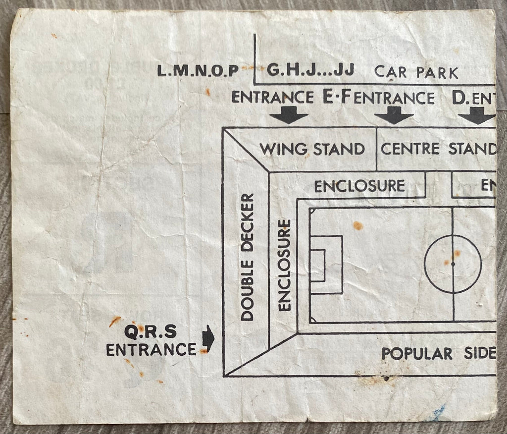 1974/75 ORIGINAL DIVISION 1 TICKET LEICESTER CITY V NEWCASTLE UNITED