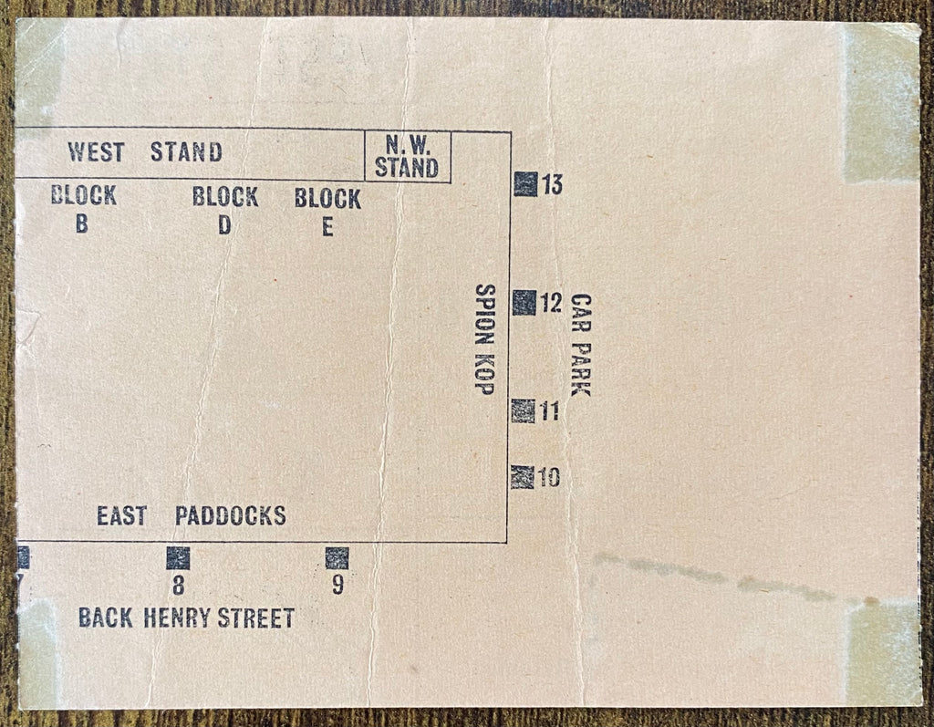 1966/67 ORIGINAL DIVISION 1 TICKET BLACKPOOL V NEWCASTLE UNITED
