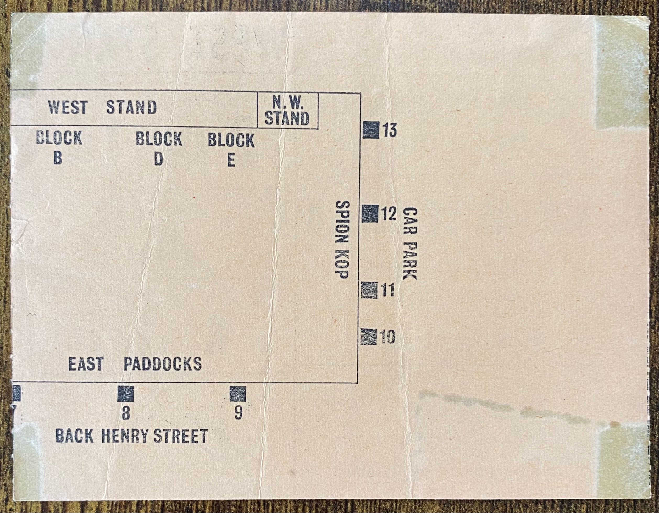 1966/67 ORIGINAL DIVISION 1 TICKET BLACKPOOL V NEWCASTLE UNITED