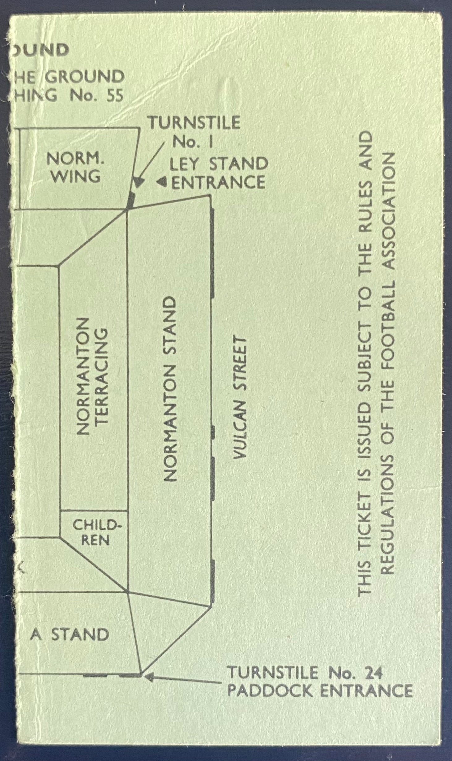 1971/72 ORIGINAL FA CUP 5TH ROUND TICKET DERBY COUNTY V ARSENAL
