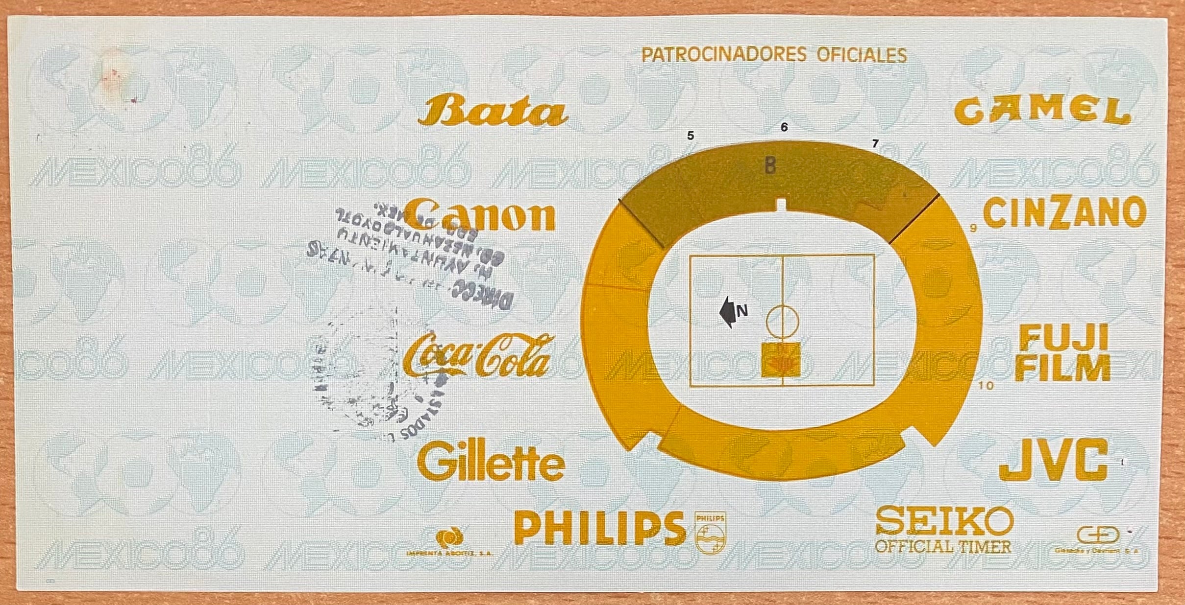 1986 ORIGINAL WORLD CUP 1ST ROUND UNUSED TICKET SCOTLAND V URUGUAY @ Nezahualcóyotl