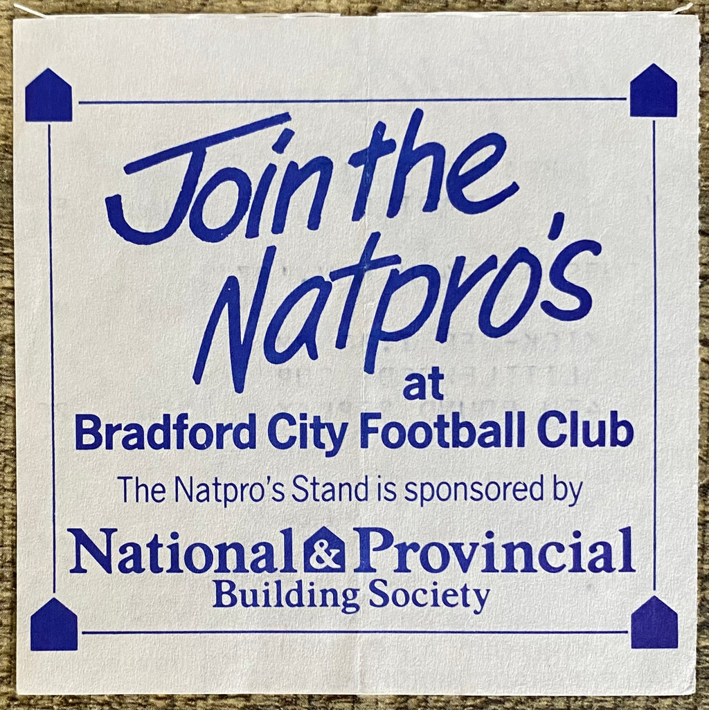 1987/88 LITTLEWOODS CUP 4TH ROUND REPLAY TICKET BRADFORD CITY V READING