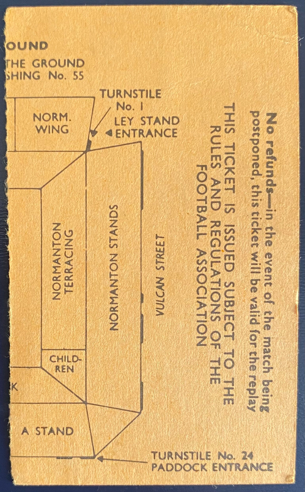 1972/73 ORIGINAL FA CUP 4TH ROUND TICKET DERBY COUNTY V TOTTENHAM HOTSPUR