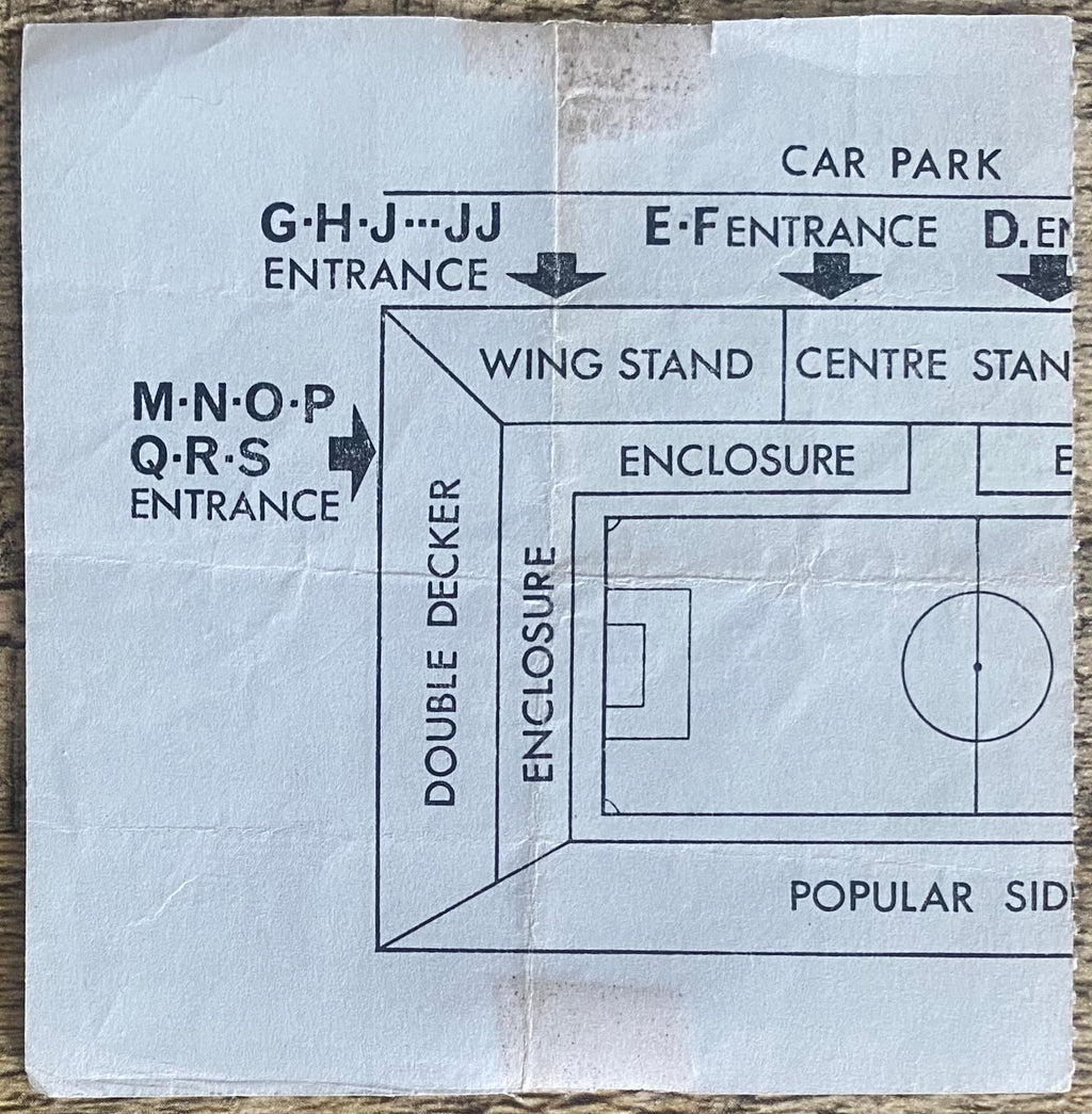 1964/65 ORIGINAL FA CUP 6TH ROUND TICKET LEICESTER CITY V LIVERPOOL